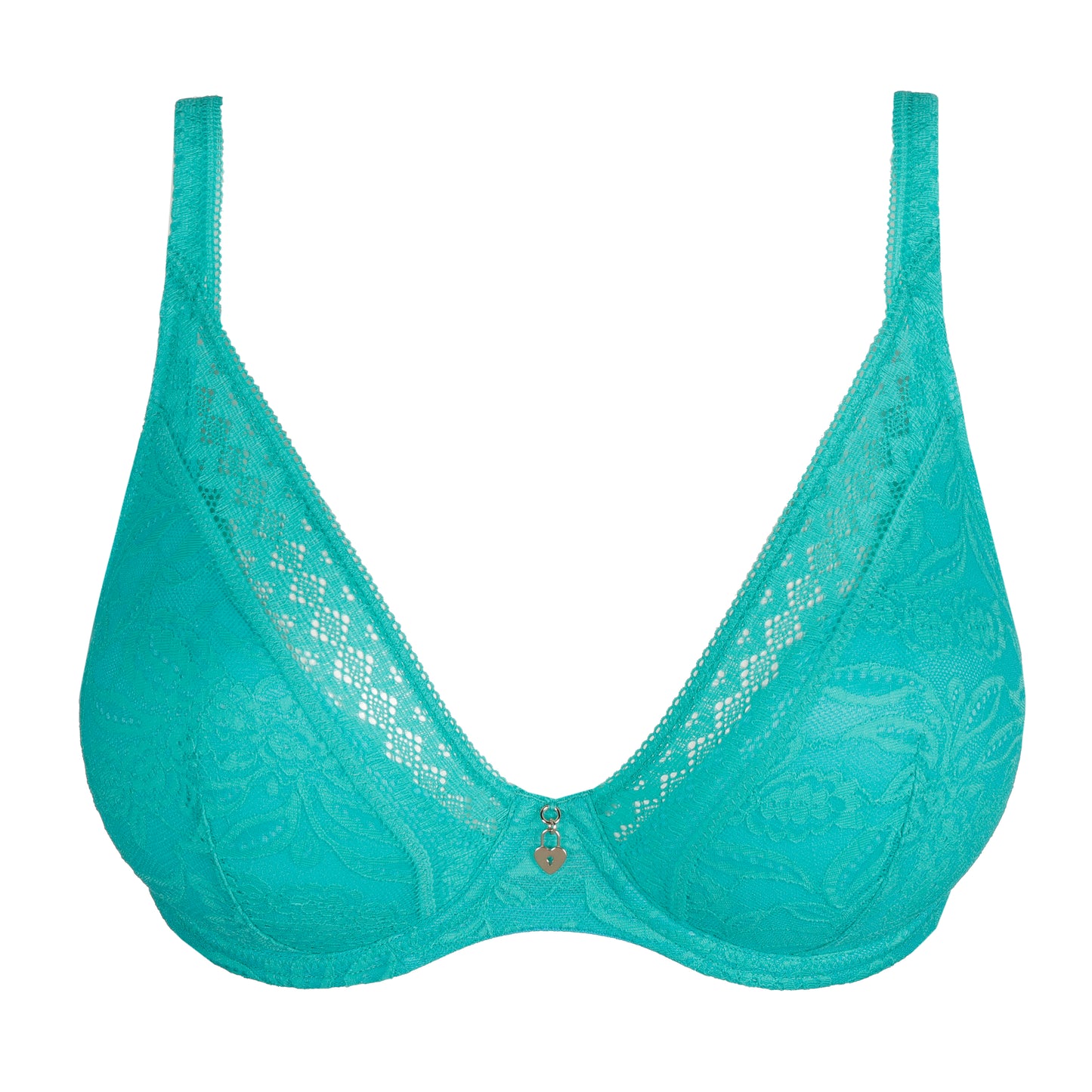 Primadonna Twist Palermo plunge bh halve mousse cups Sunny Teal