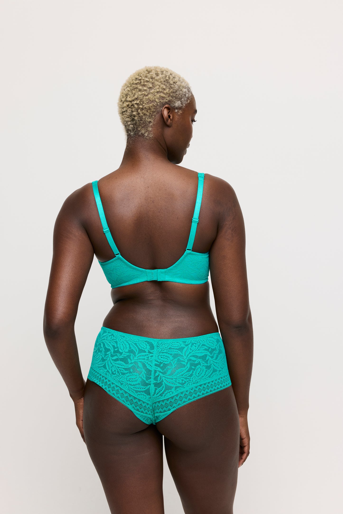 Primadonna Twist Palermo plunge bh halve mousse cups Sunny Teal
