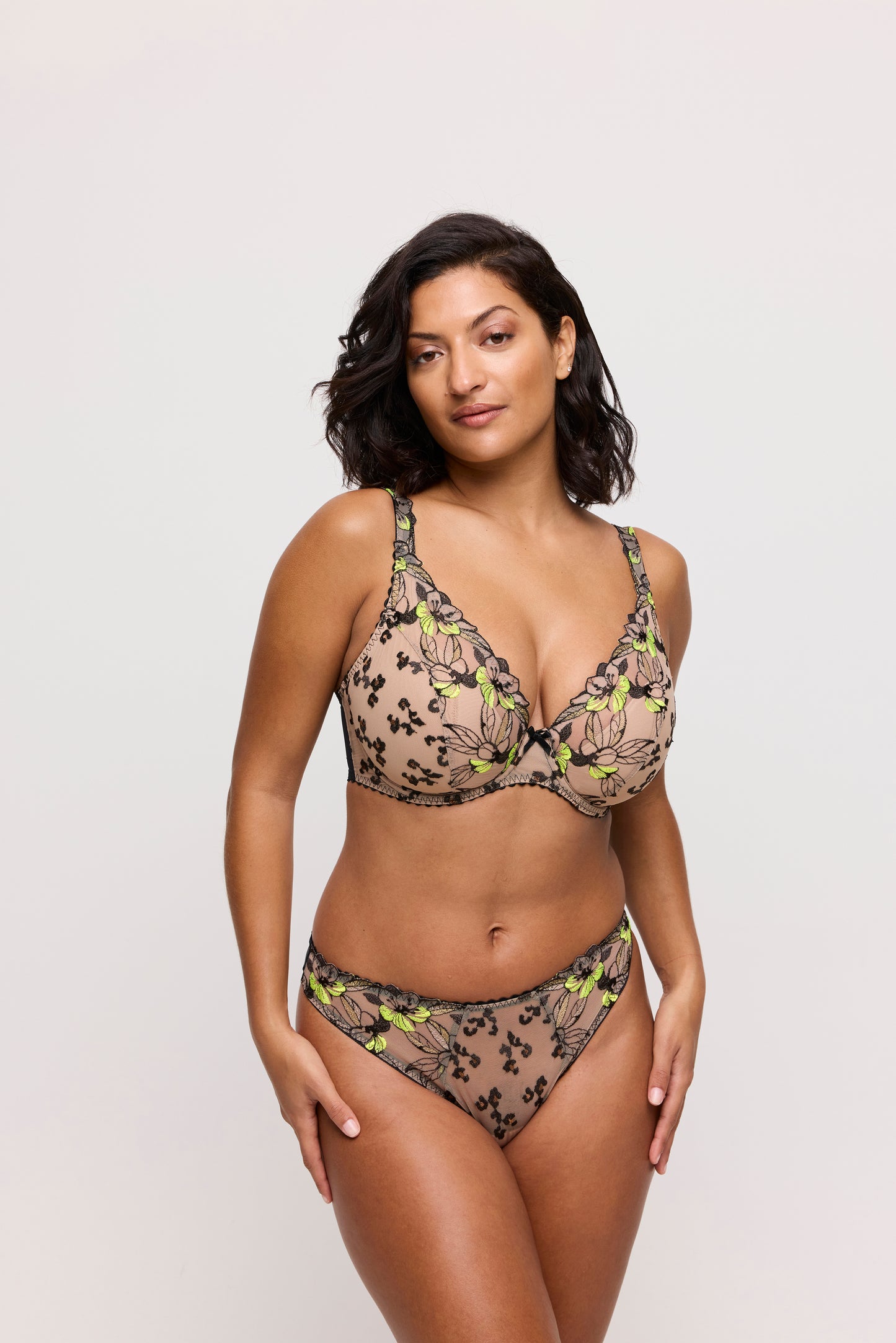 Primadonna Manali plunge bh halve mousse cups Wild Bloom
