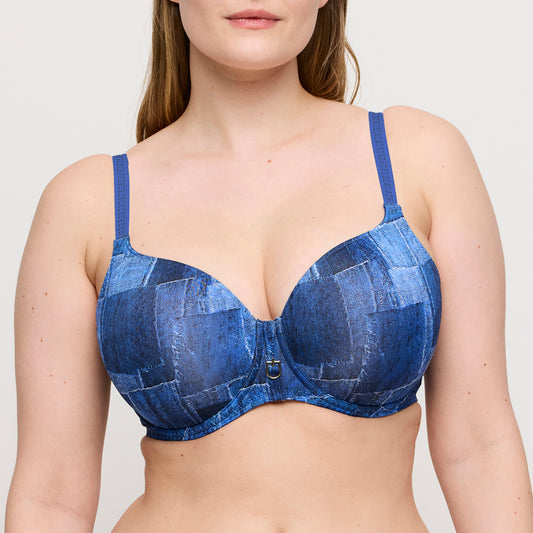 Primadonna Twist Mauna voorgevormde bh - hartvorm Twill Blue