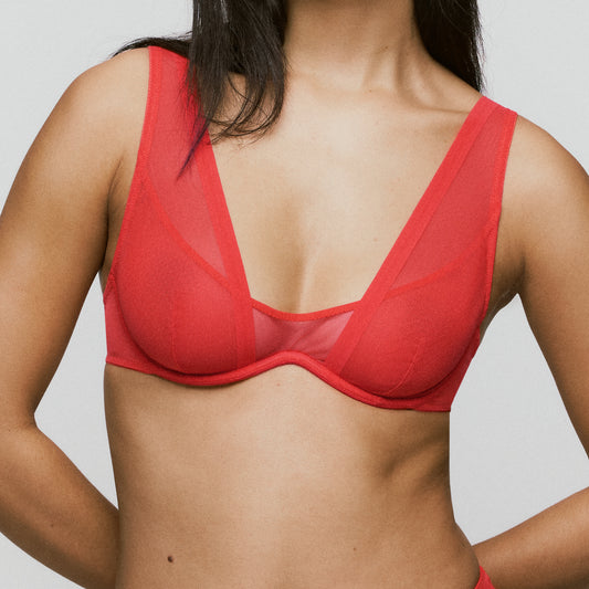 Sarda Chalmers bralette flexi wire hot lava