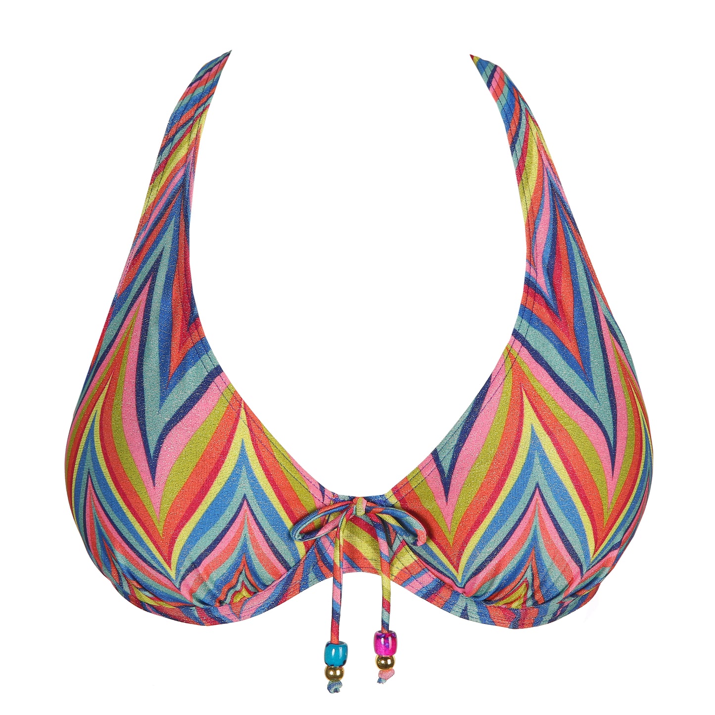 Primadonna Swim Kea plunge bikini halve mousse cup rainbow paradise