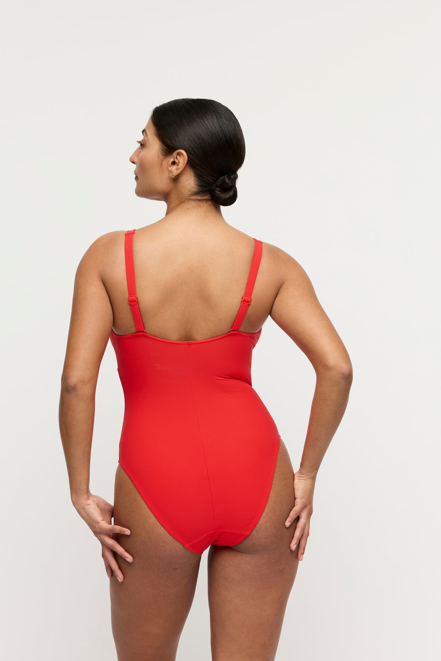 Primadonna Swim Aswan plunge badpak zonder beugels fiesta rood