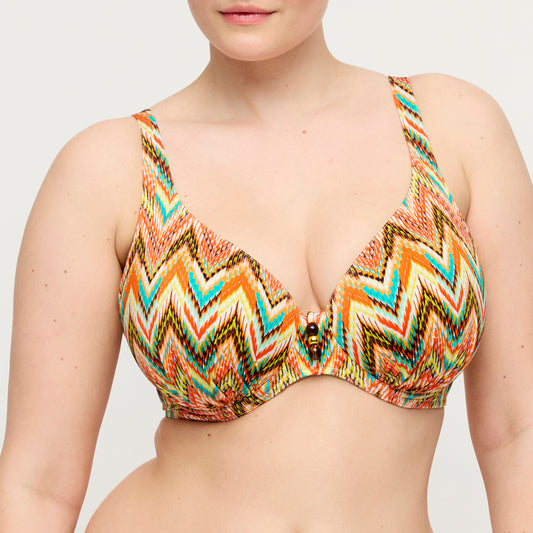 Primadonna Swim Tubou plunge bikini halve mousse cup Ikat Summer