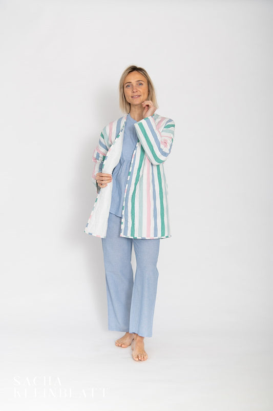 Dorélit Kivalong Kamerjas Chambray gestreept