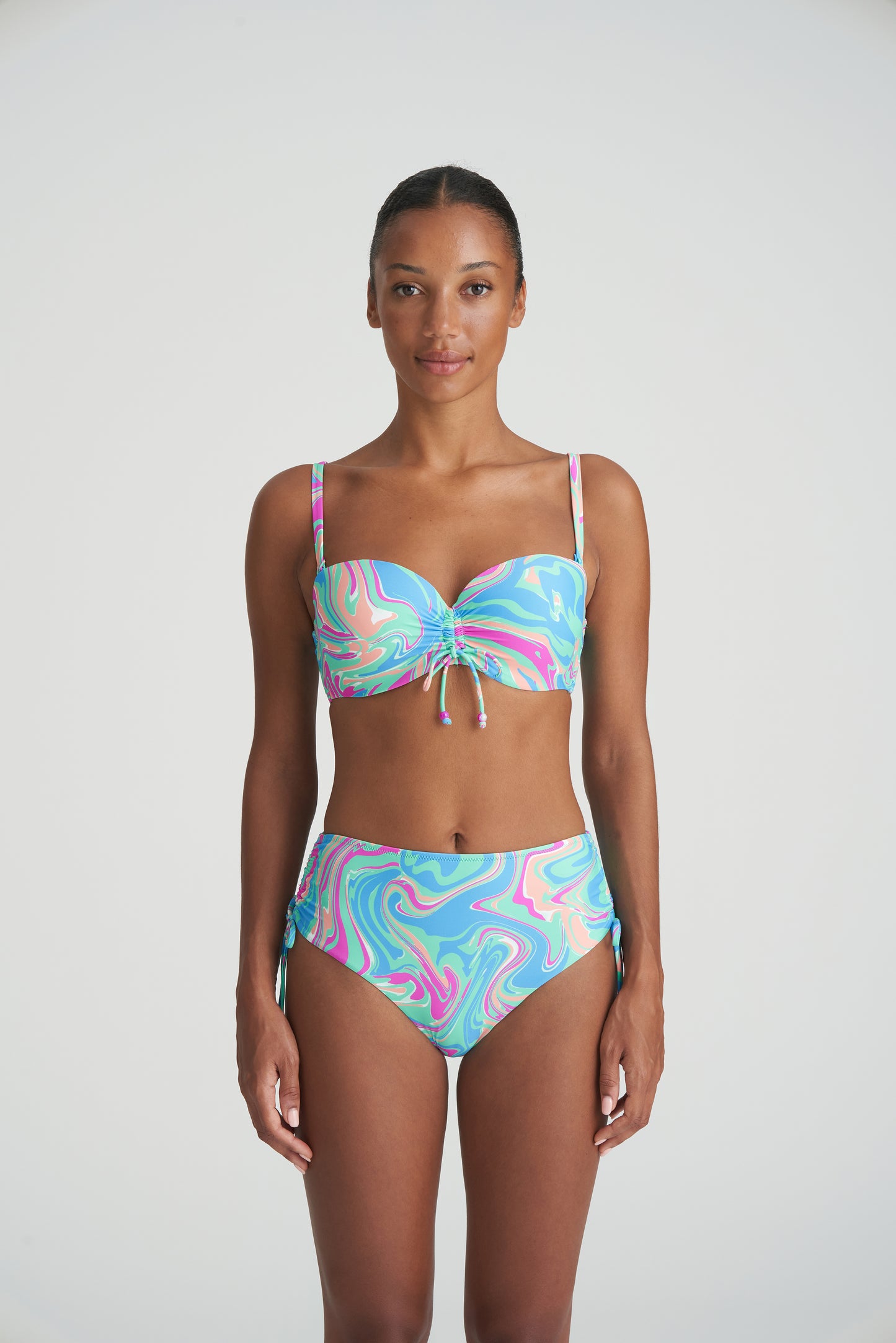 Marie Jo Swim Arubani bikini tailleslip met koordjes Ocean Swirl