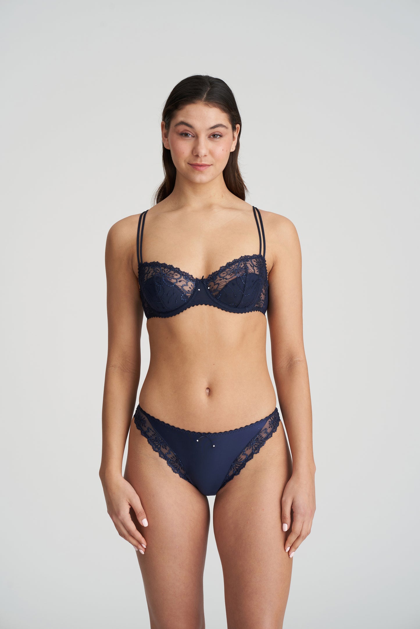 Marie Jo Jane balconette halve mousse cups velvet blue