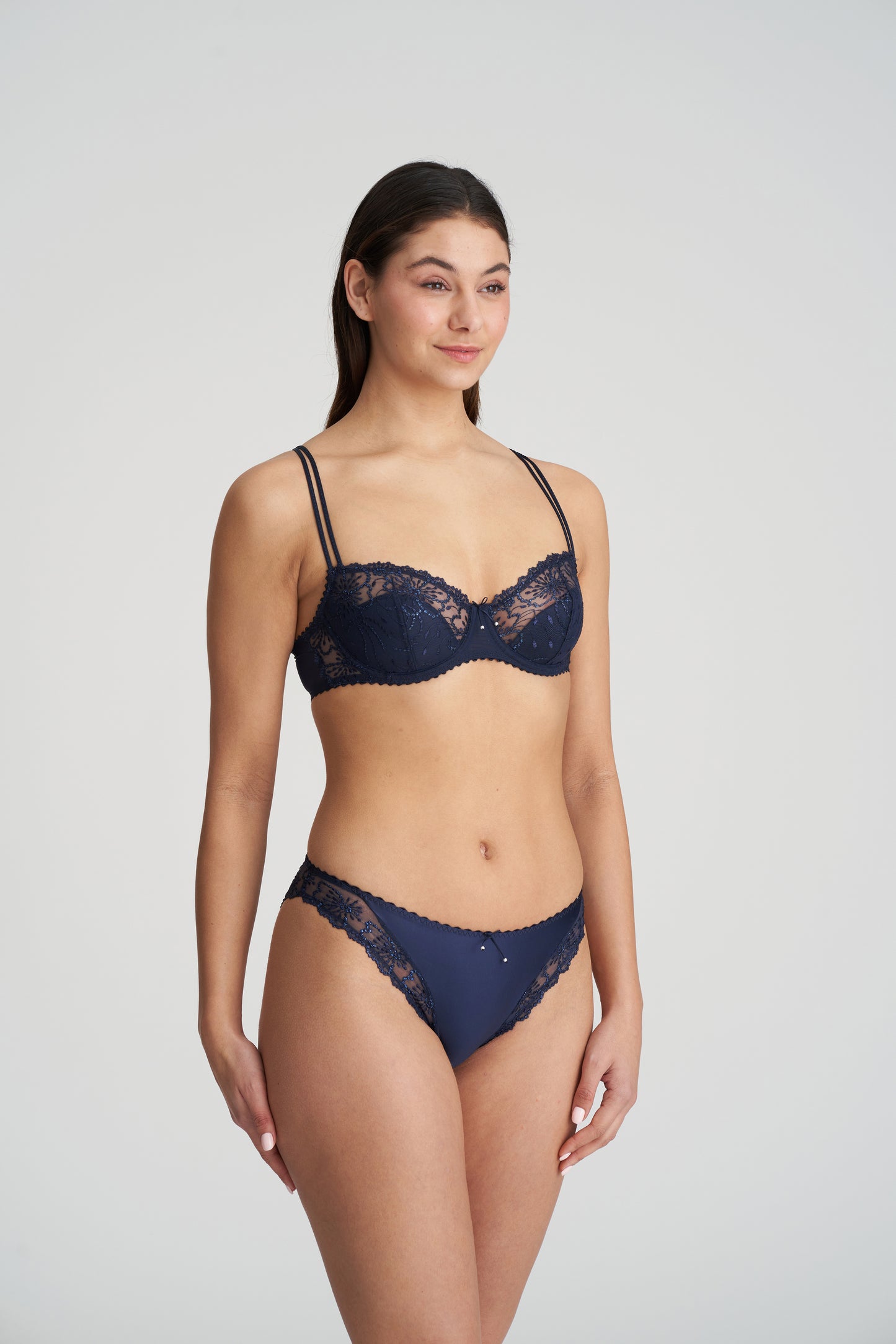 Marie Jo Jane balconette halve mousse cups velvet blue