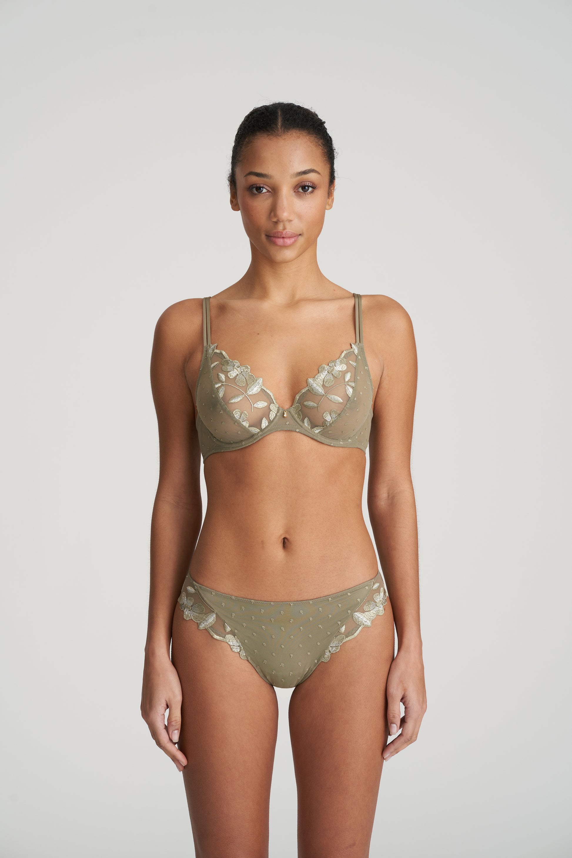 Marie Jo Agnes plunge bh golden olive