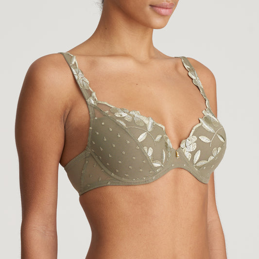 Marie Jo Agnes voorgevormde plunge bh golden olive