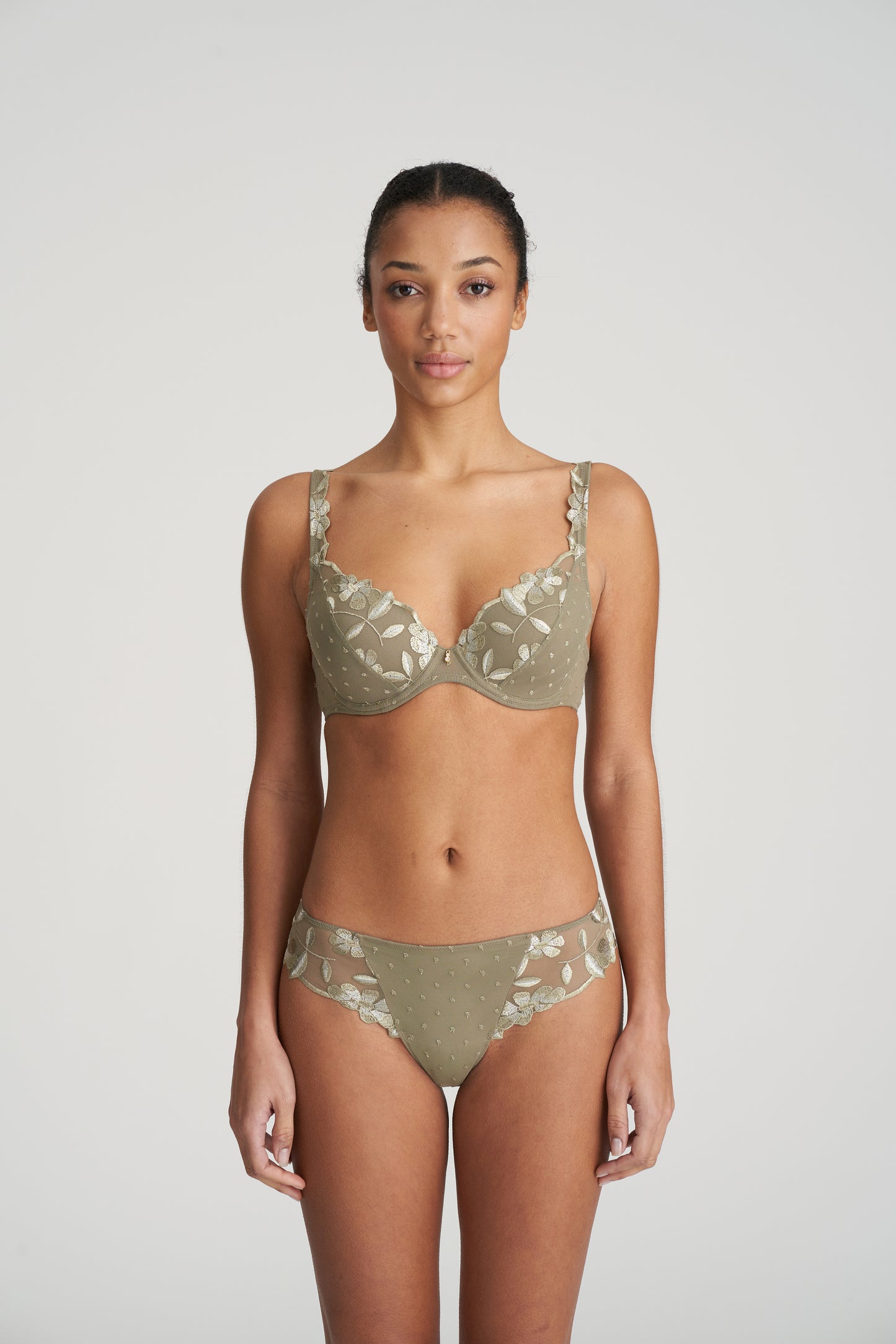 Marie Jo Agnes voorgevormde plunge bh golden olive