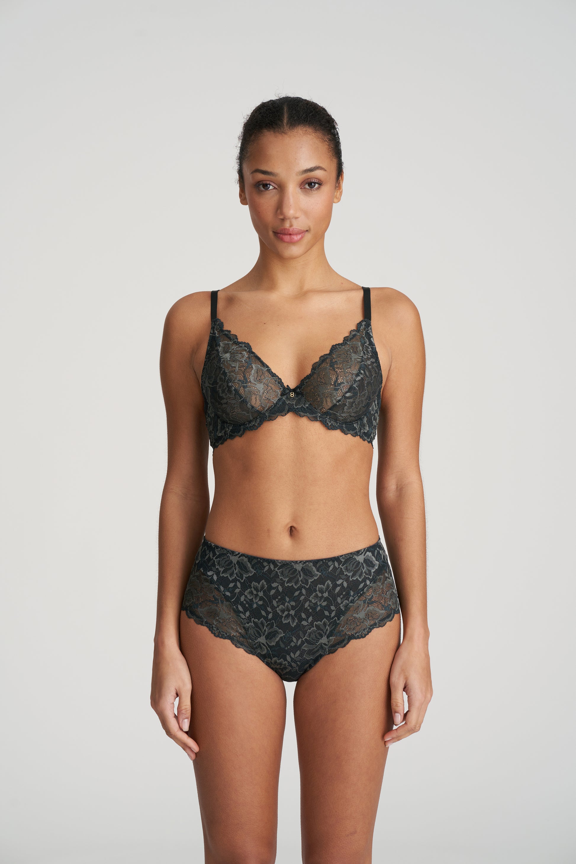 Marie Jo Manyla plunge bh night grey