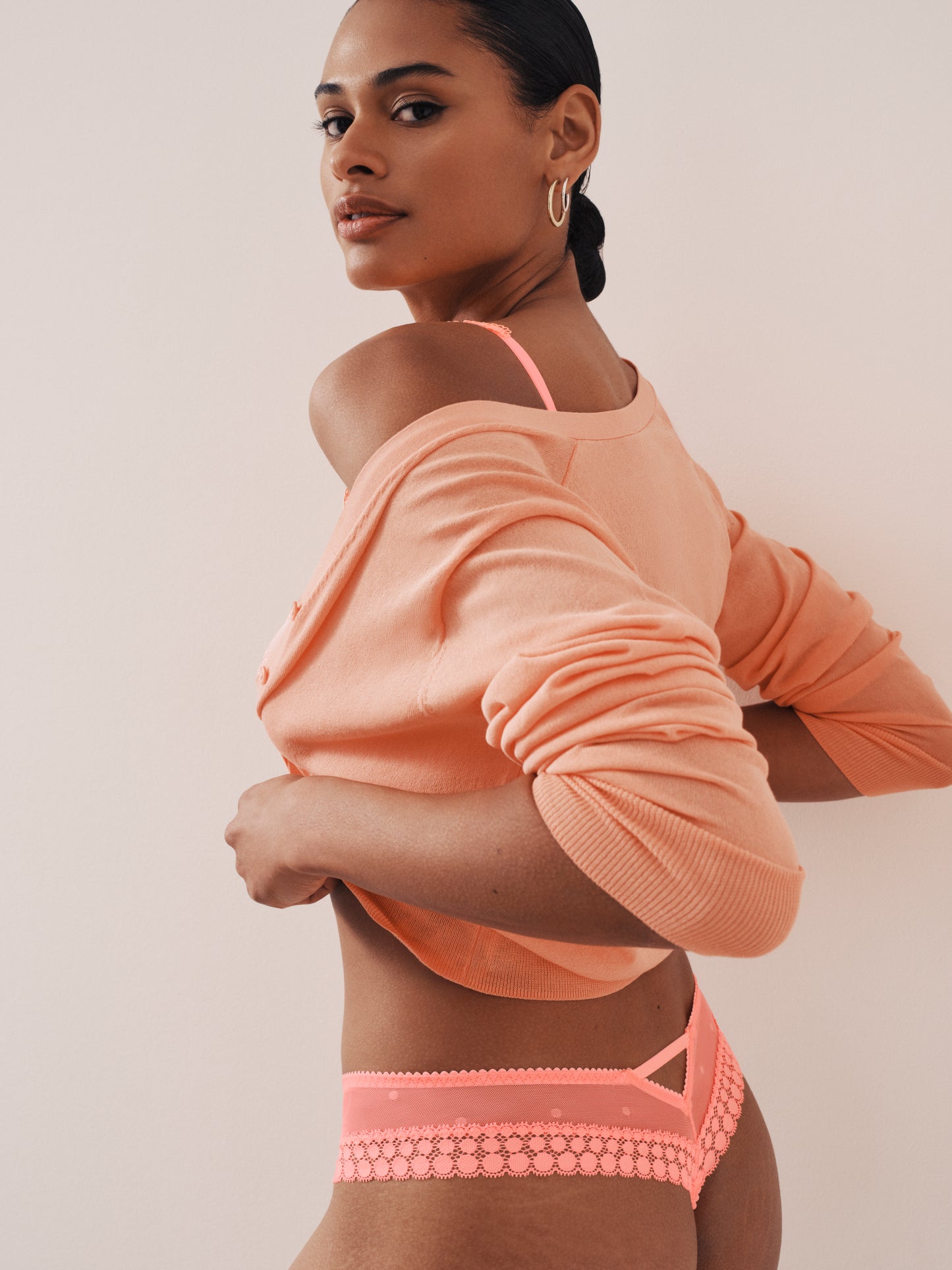 Marie Jo Annaelle balconette bh verticale naad Neon Peach