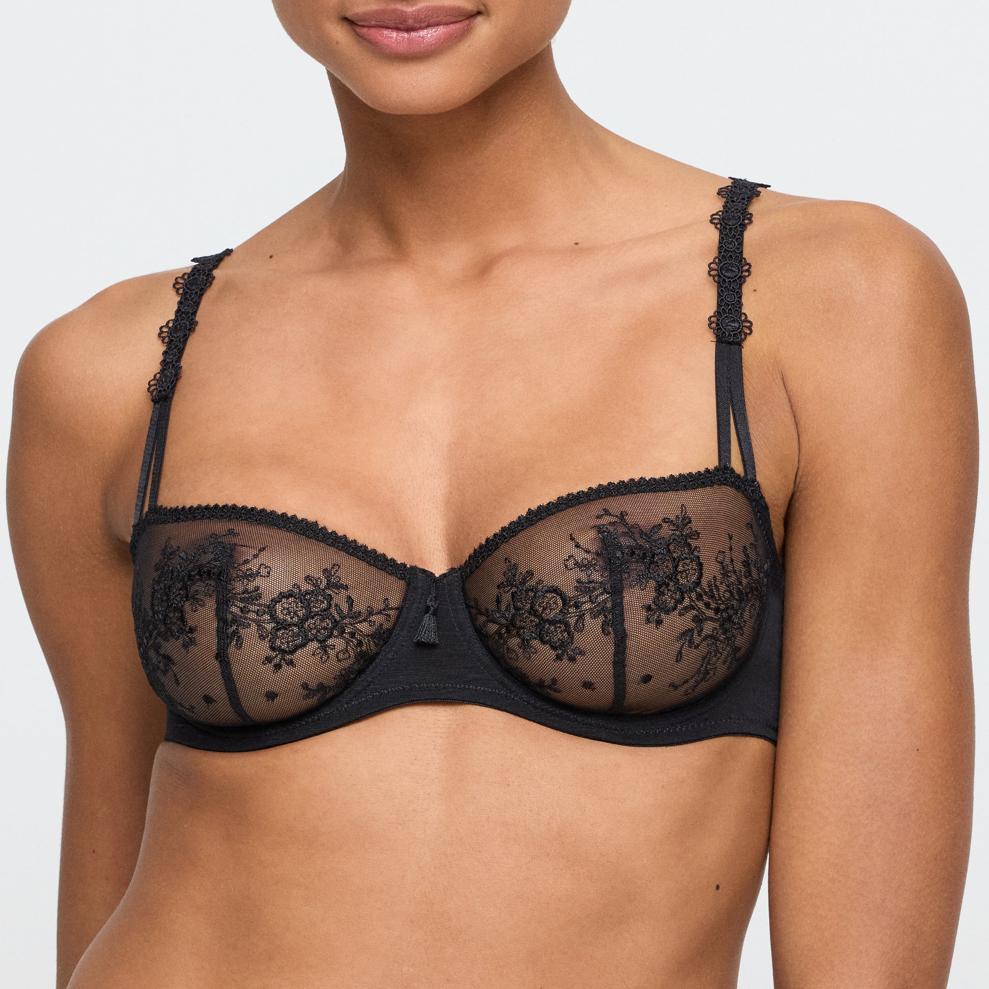 Marie Jo Annaelle balconette bh verticale naad zwart