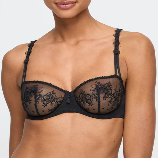 Marie Jo Annaelle balconette bh verticale naad zwart