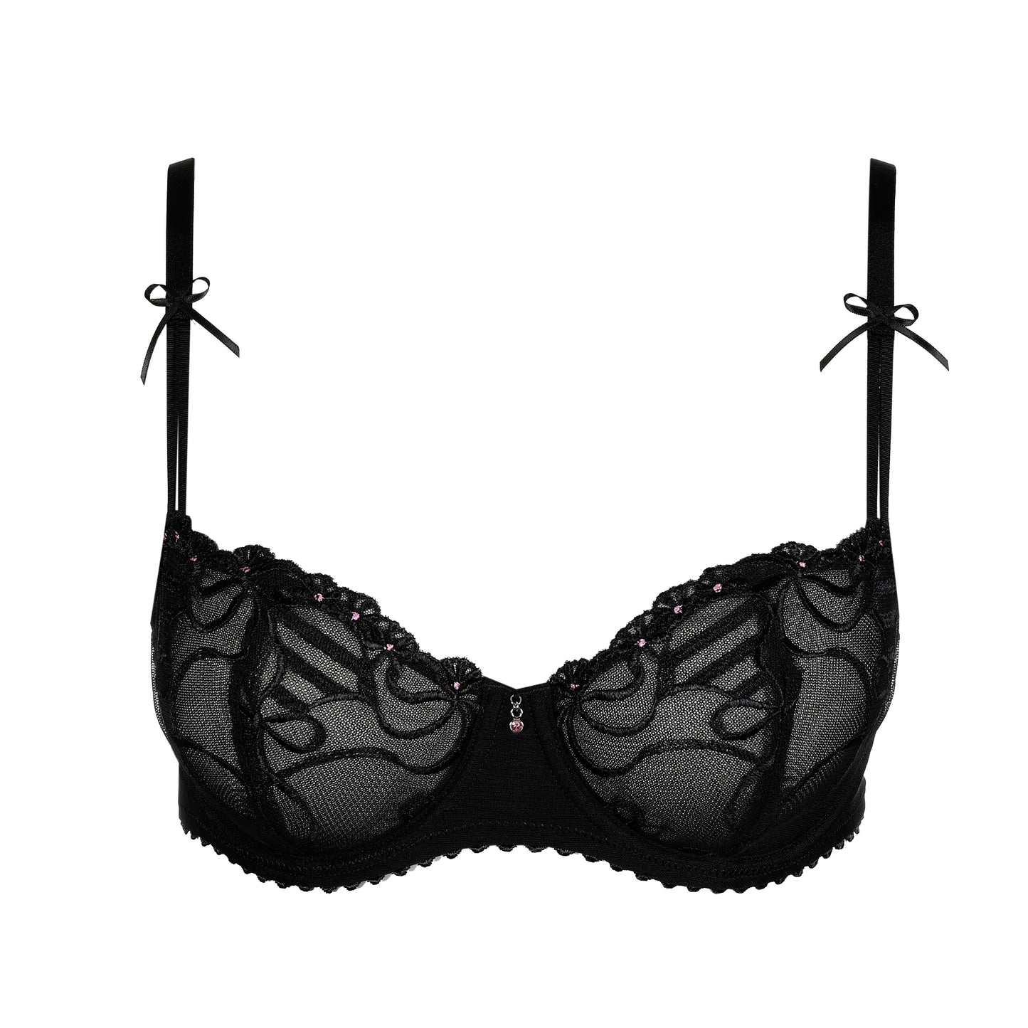 Marie Jo Noova balconette bh verticale naad zwart