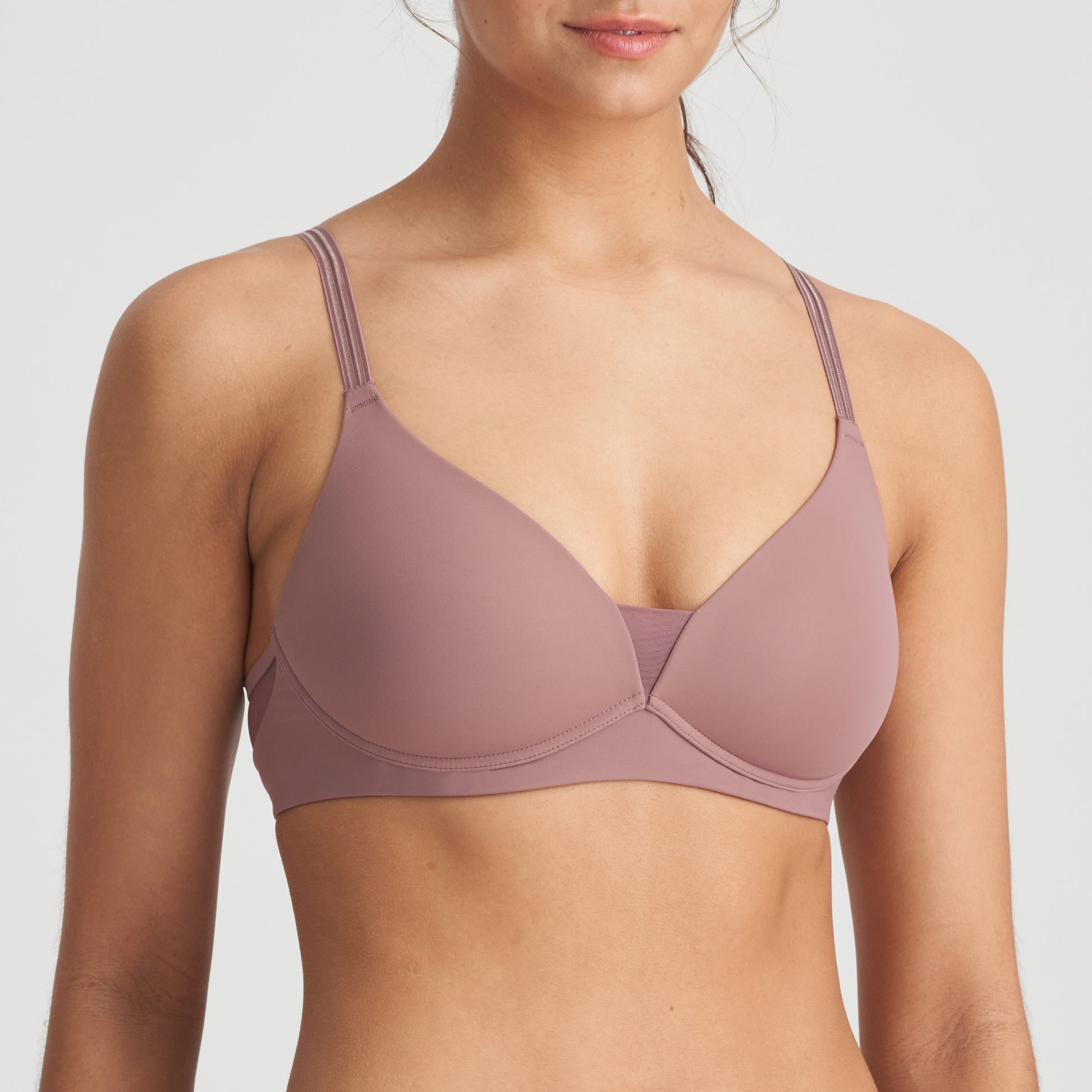 Marie Jo Louie volle cup bh zonder beugels satin taupe