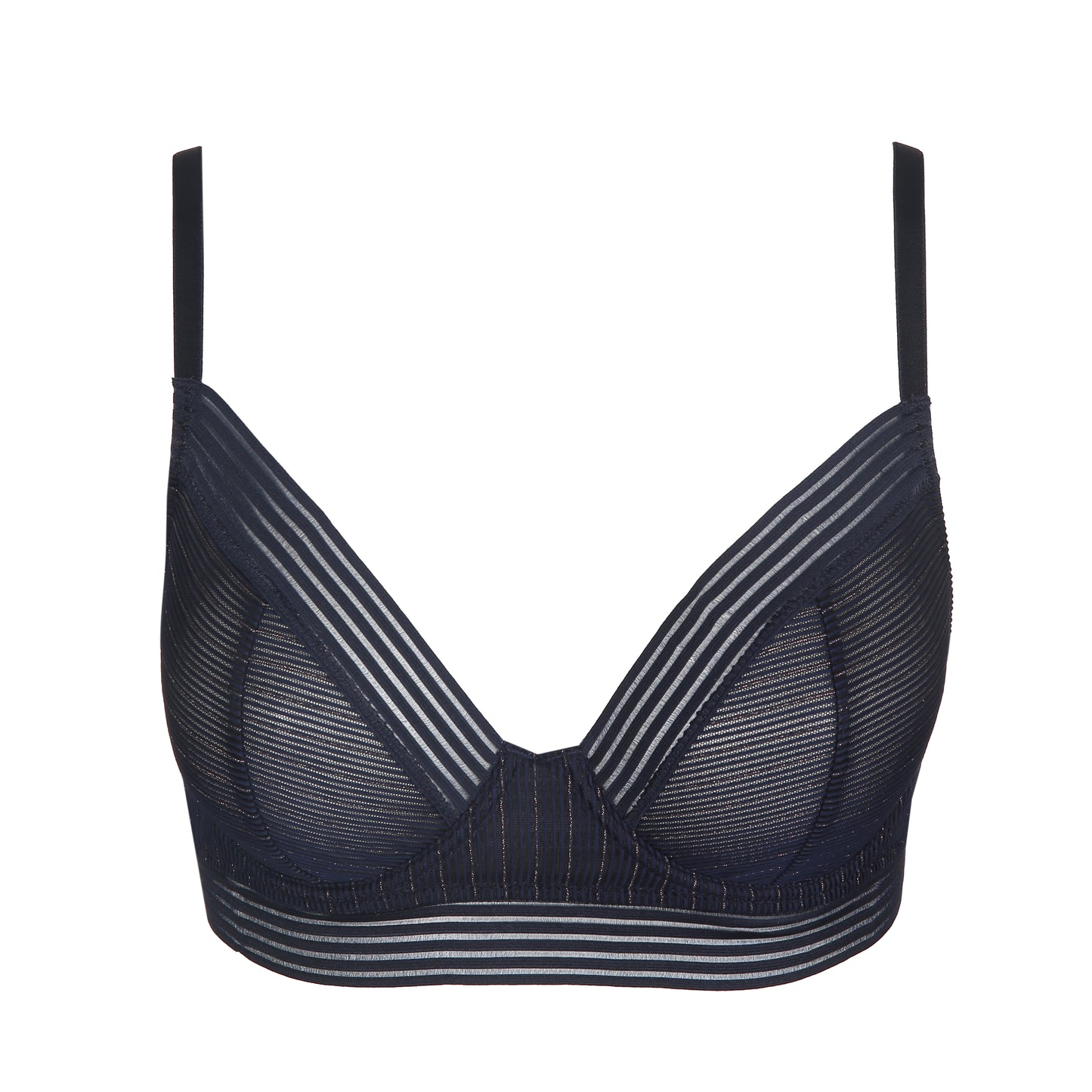 Marie Jo Tokuda plunge bh longline velvet blue