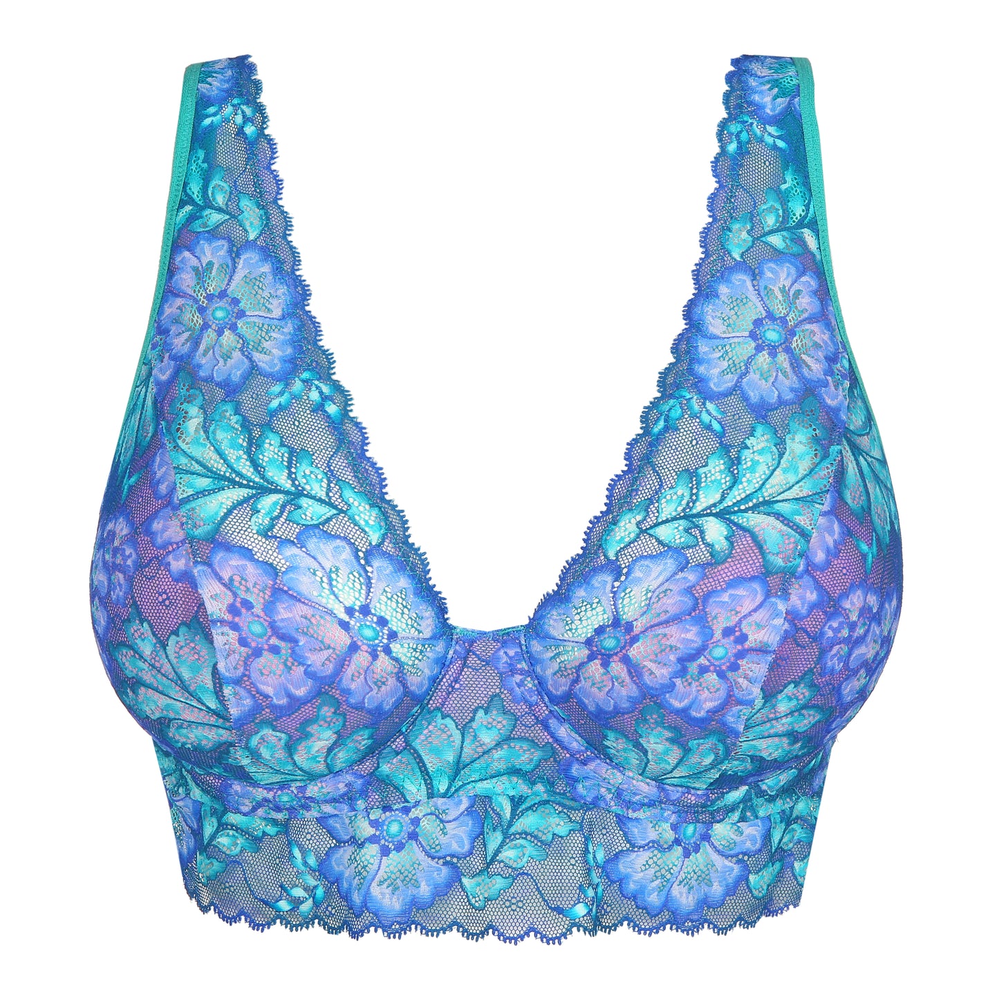 PrimaDonna Twist Morro bay plunge bh halve mousse cups Mermaid Blue