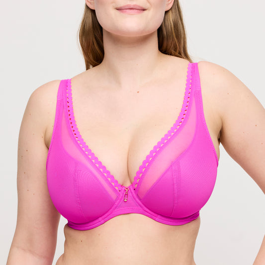 Primadonna Twist Vivgirl plunge bh halve mousse cups Cactus Flower