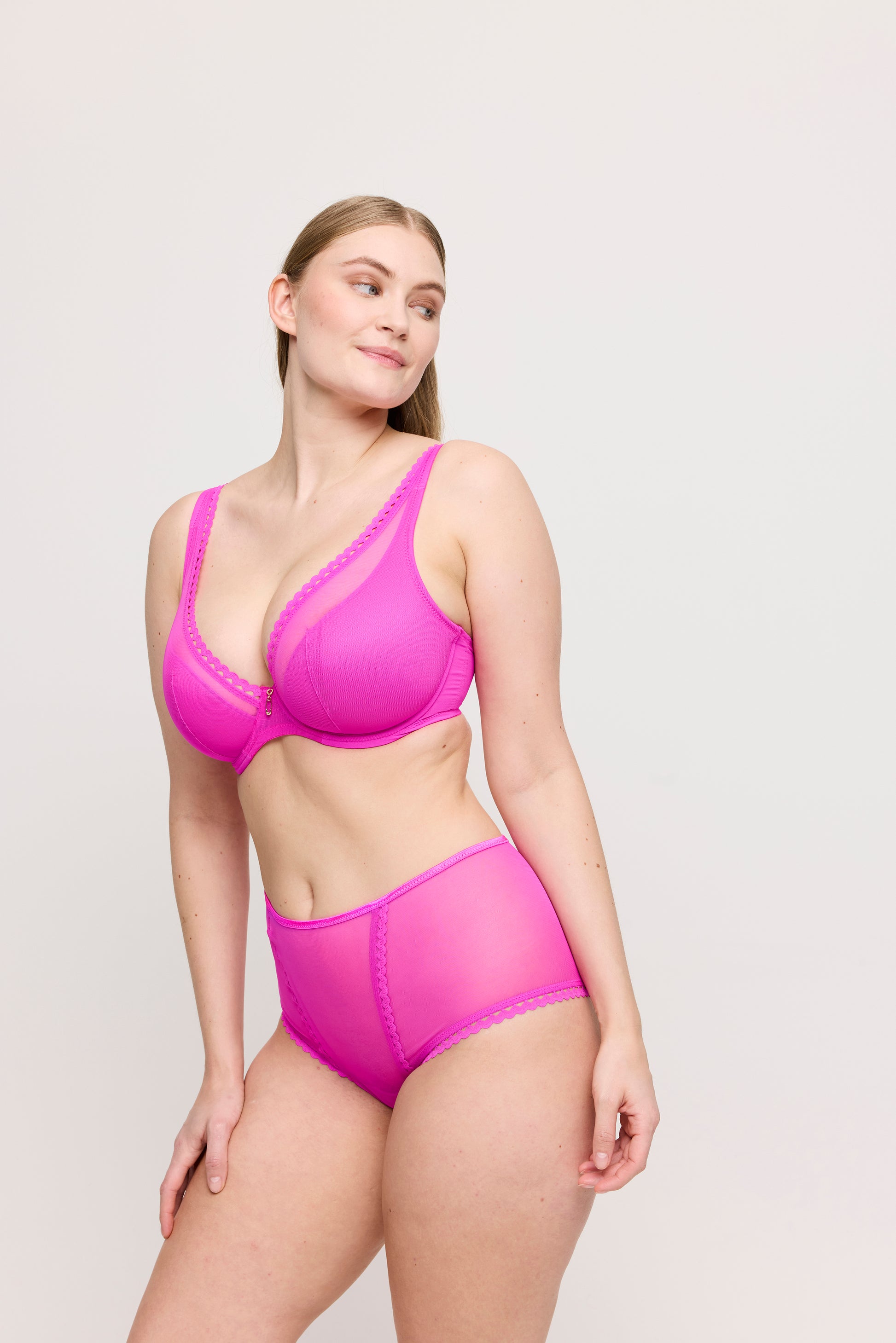 Primadonna Twist Vivgirl plunge bh halve mousse cups Cactus Flower