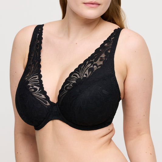 Primadonna Twist Rupi plunge bh halve mousse cups zwart