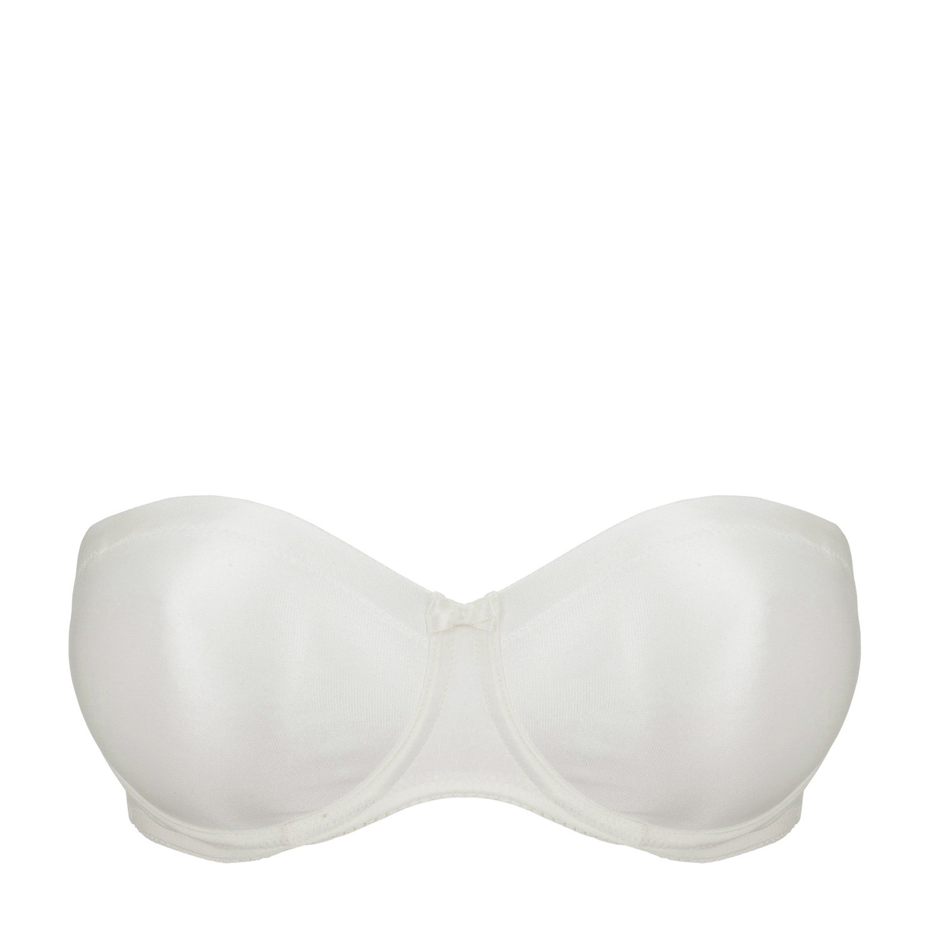 Primadonna Satin strapless bh zonder mousse natuur