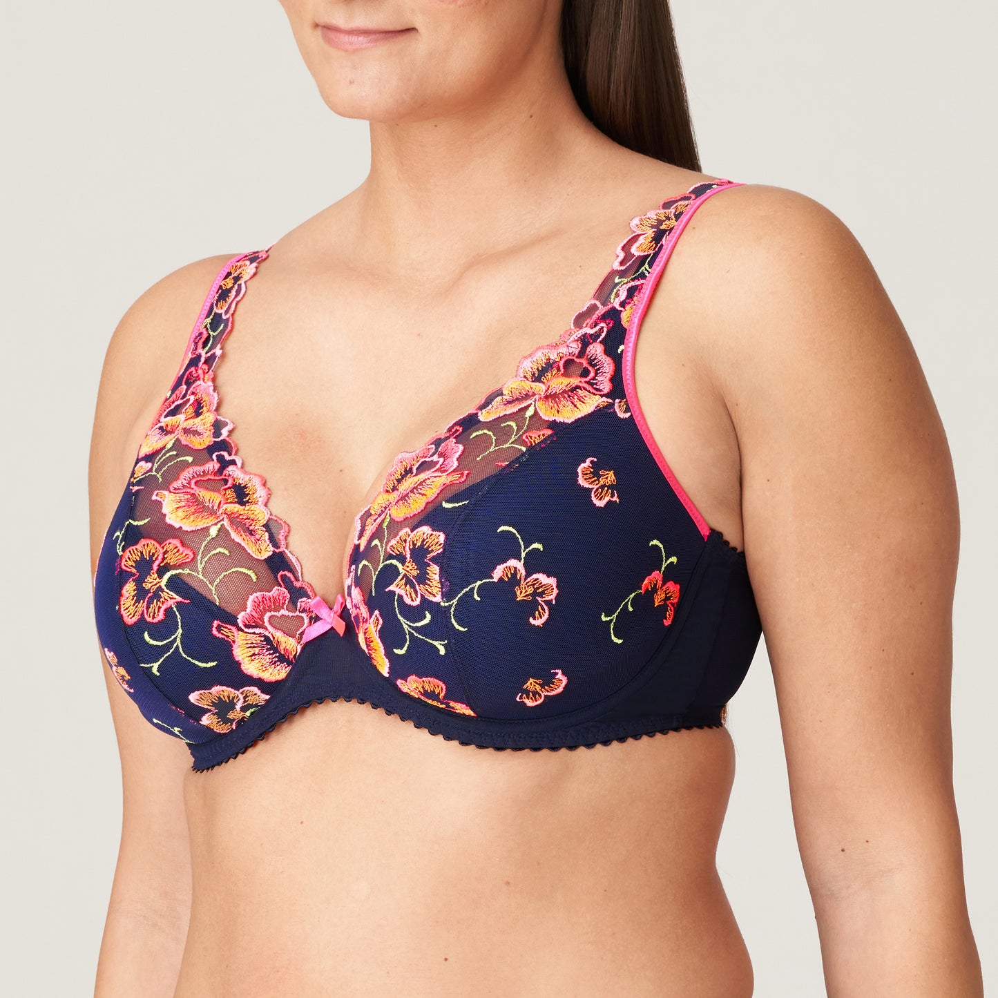 Primadonna Devdaha plunge bh halve mousse cups velvet blue