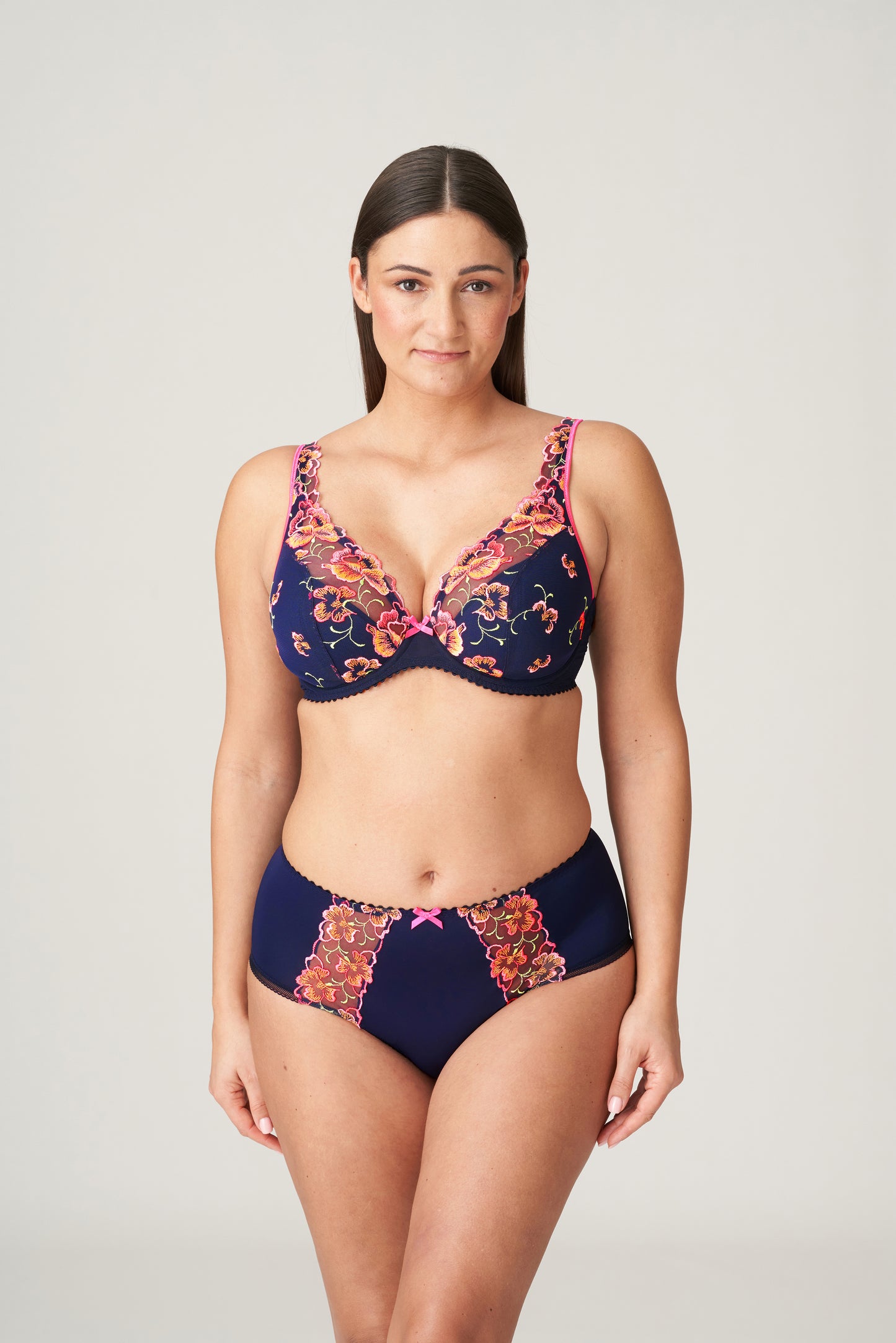 Primadonna Devdaha plunge bh halve mousse cups velvet blue