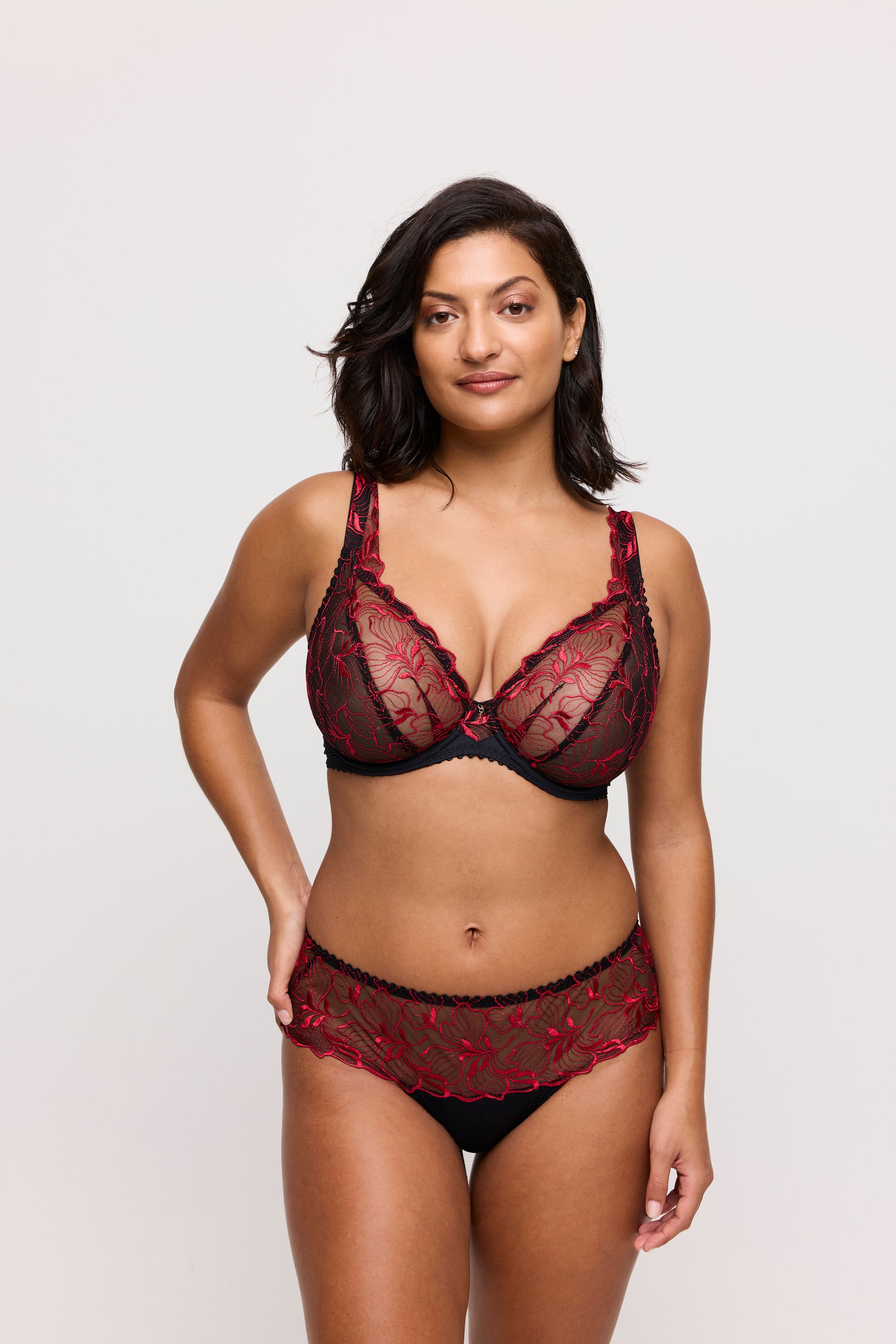 Primadonna Springdale plunge bh Black Rose