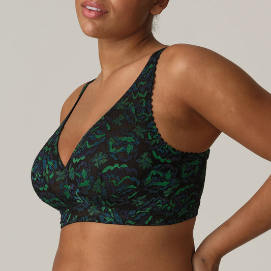 Primadonna San angel bralette Peacock Feather