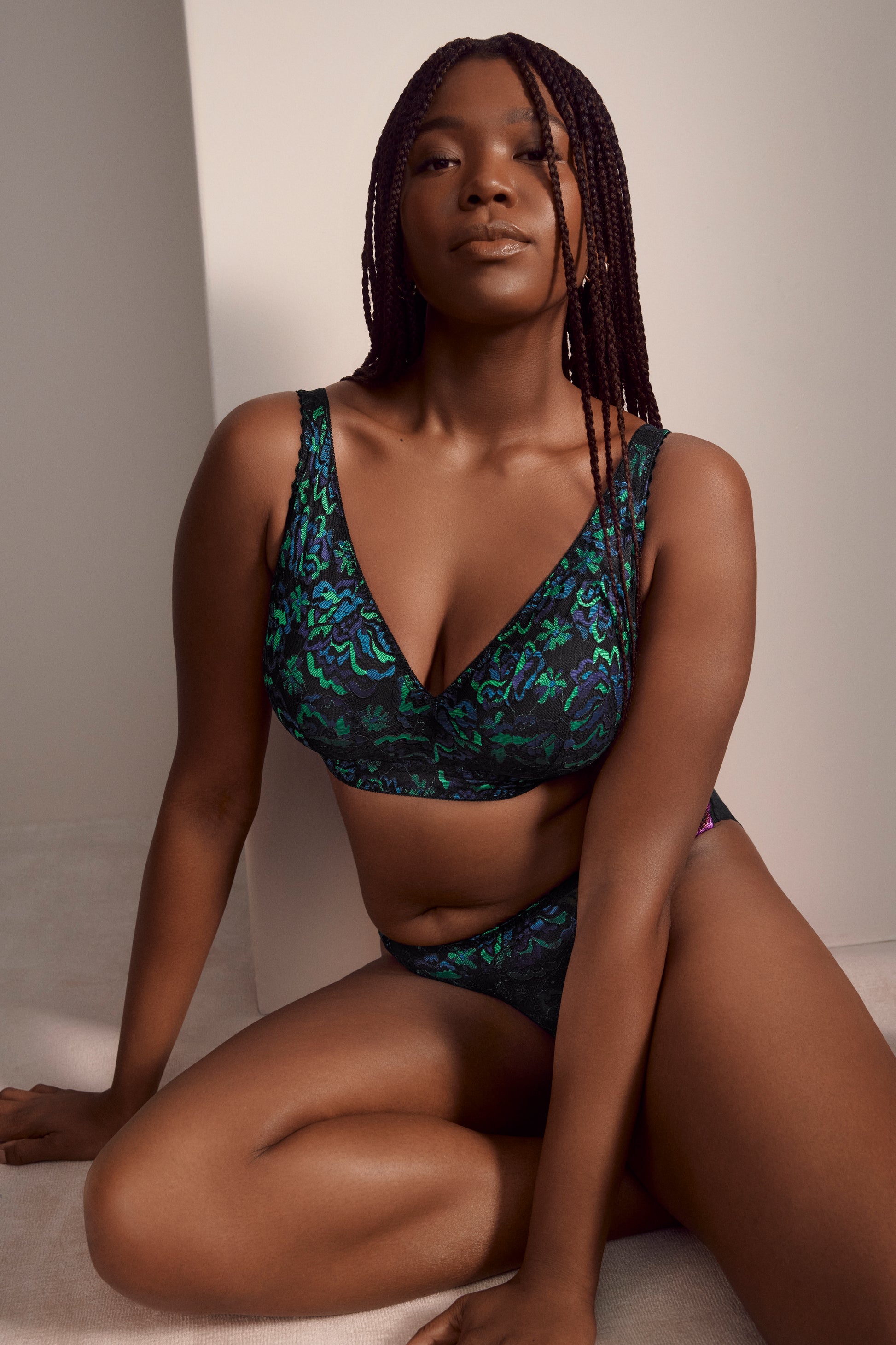 Primadonna San angel bralette Peacock Feather