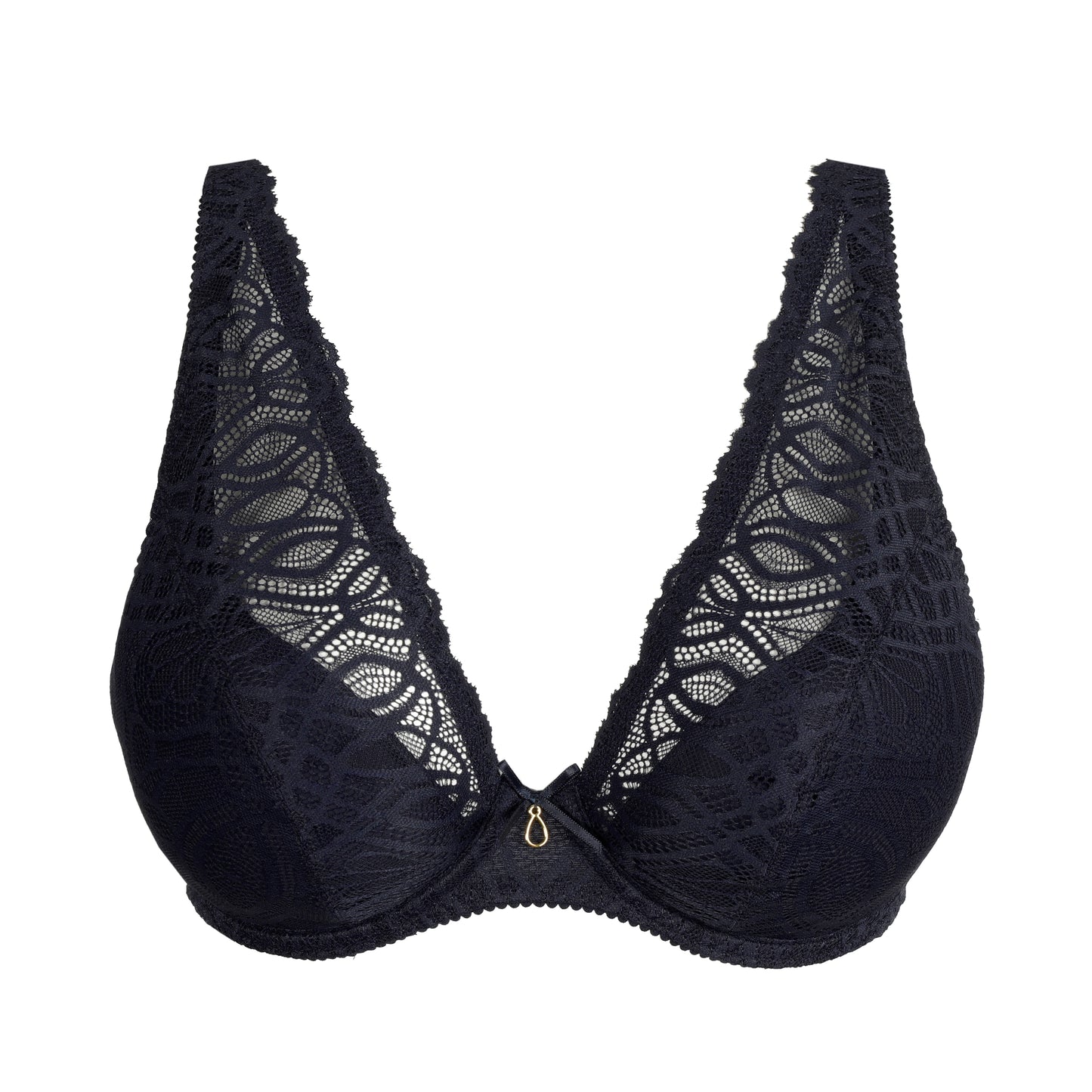 Primadonna Salerno plunge bh halve mousse cups midnight blue