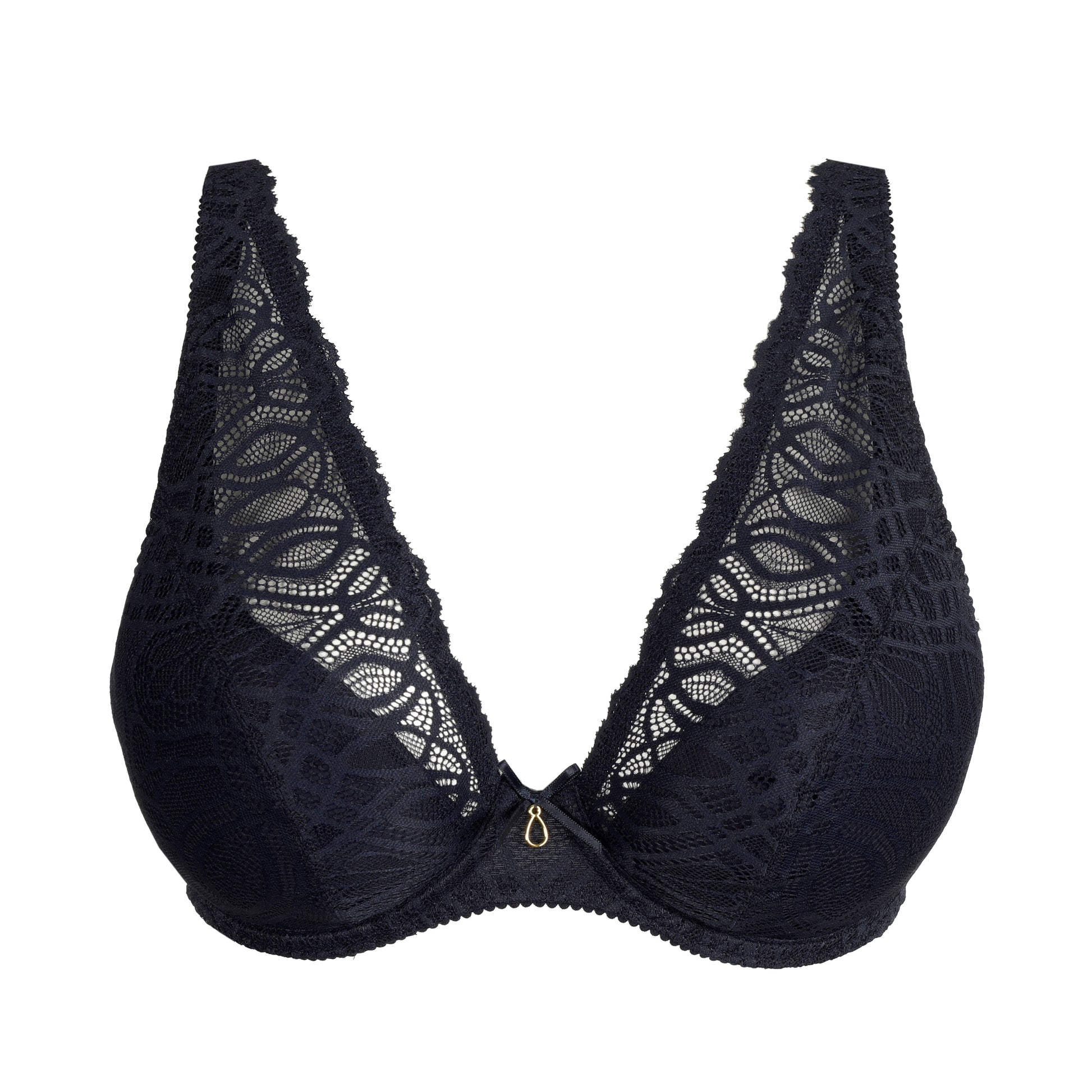 Primadonna Salerno plunge bh halve mousse cups midnight blue