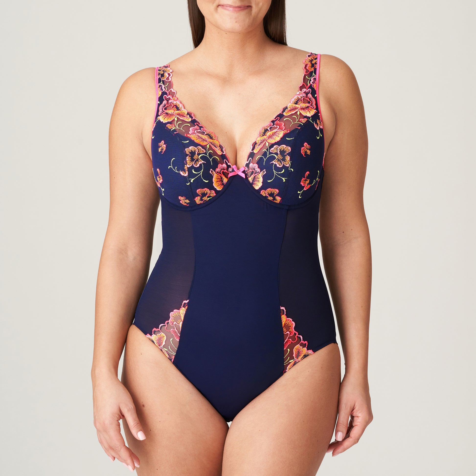 Primadonna Devdaha plunge body halve mousse cups velvet blue