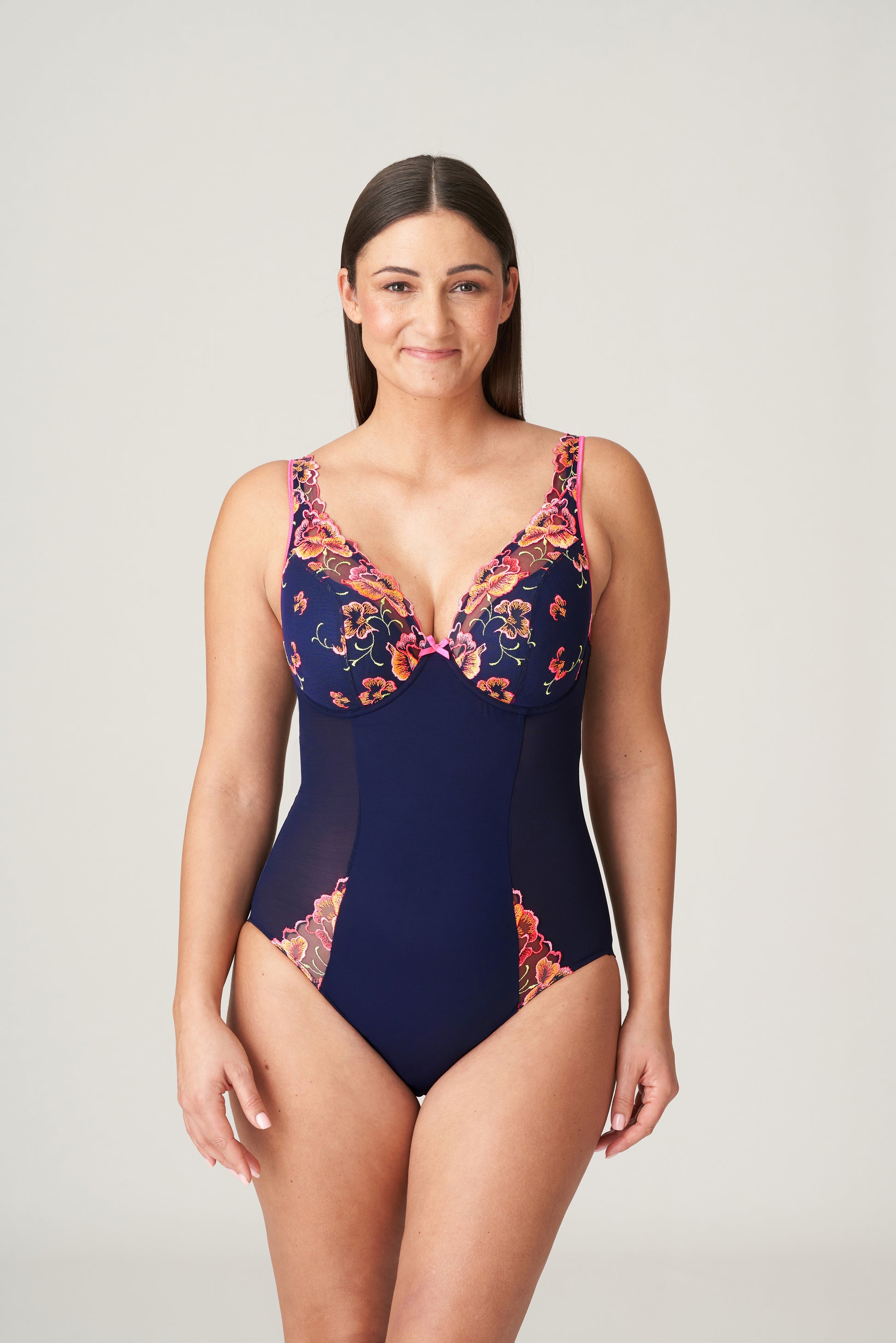 Primadonna Devdaha plunge body halve mousse cups velvet blue