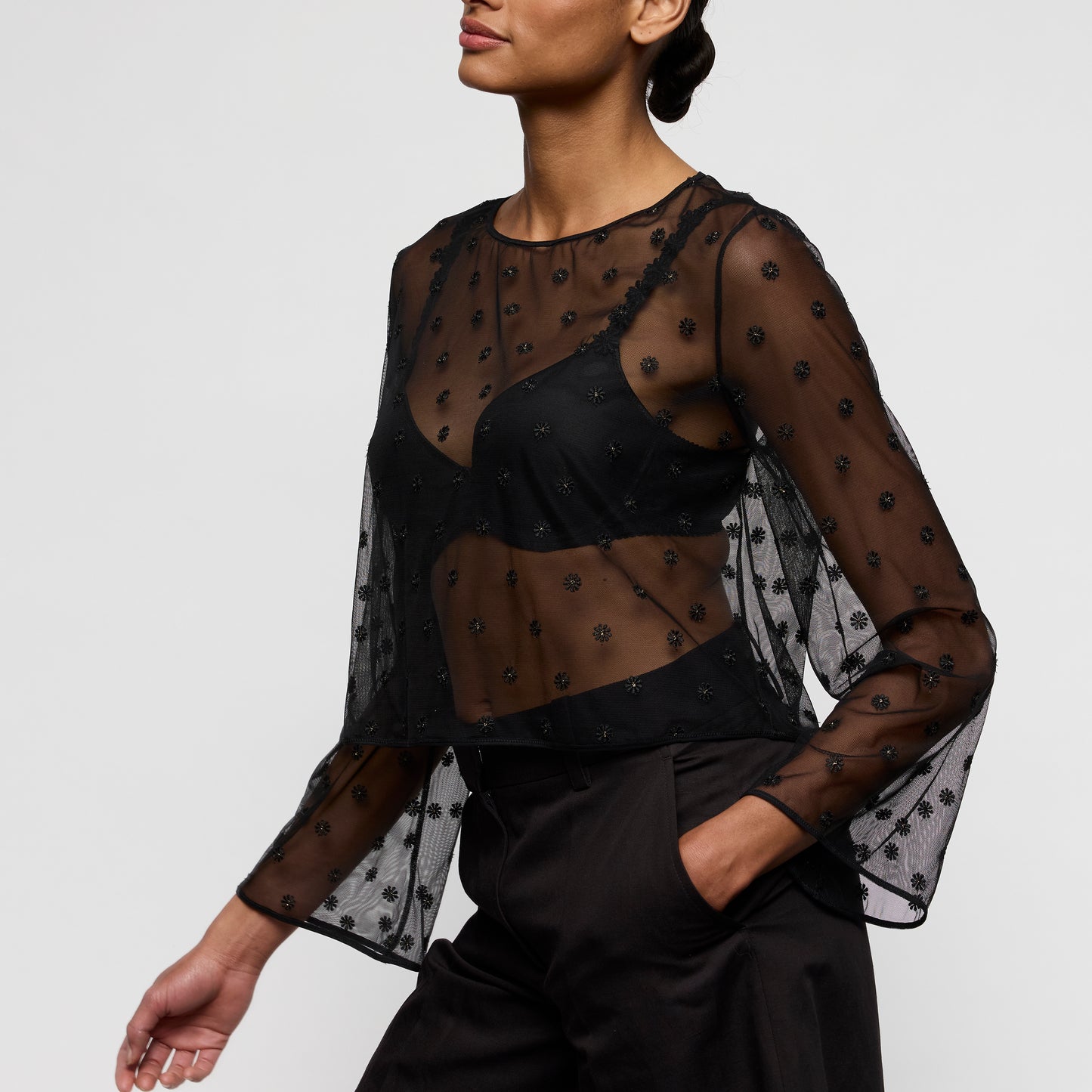 Marie Jo Daisy topje zonder cups zwart