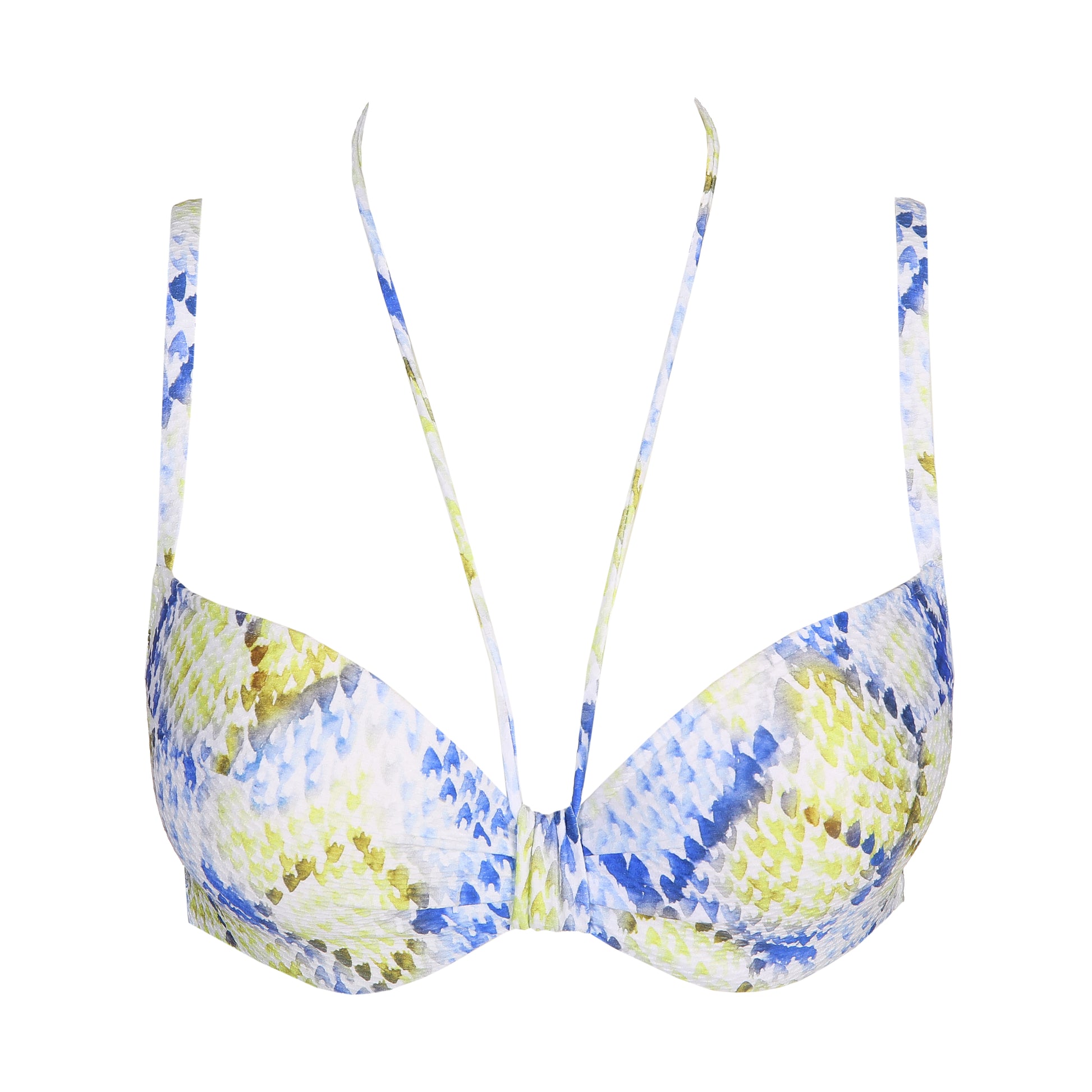 Marie Jo Swim Lundey voorgevormde plunge bikinitop Lime Snake