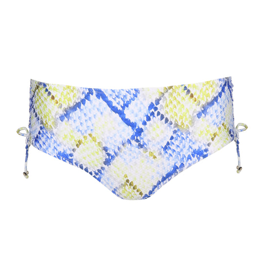 Marie Jo Swim Lundey bikini tailleslip met koordjes Lime Snake