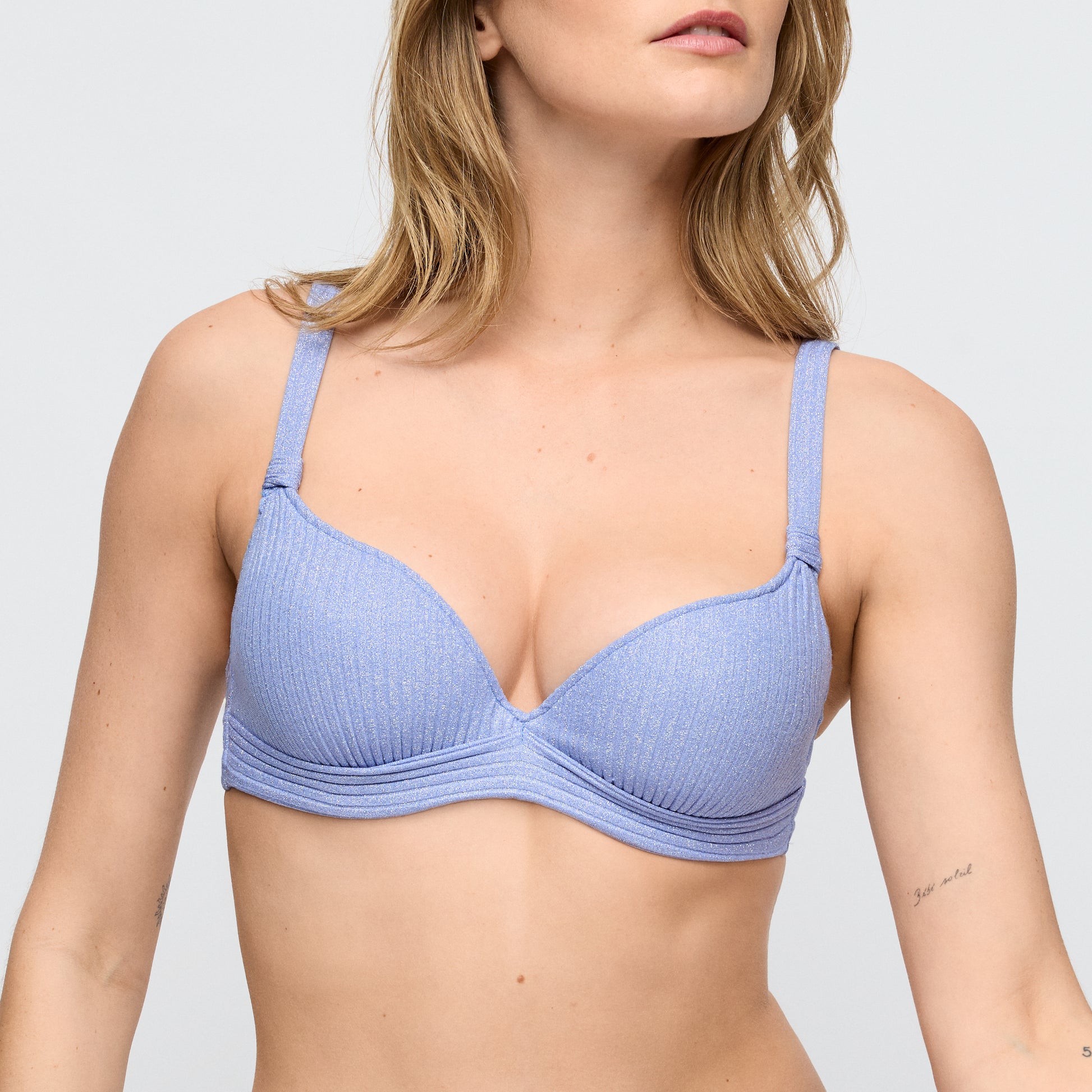 Marie Jo Swim Tinjis voorgevormde plunge bikinitop Sparkling dusk