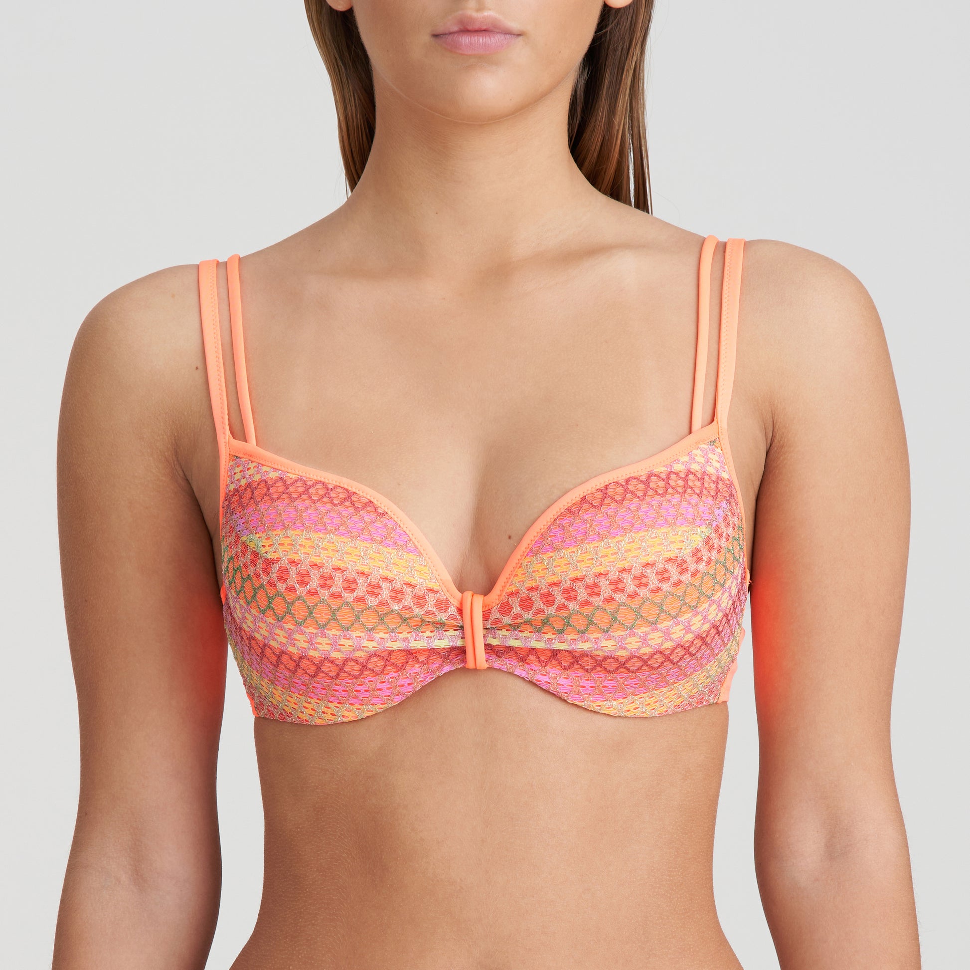 Marie Jo Swim Almoshi voorgevormde bikini hartvorm juicy peach