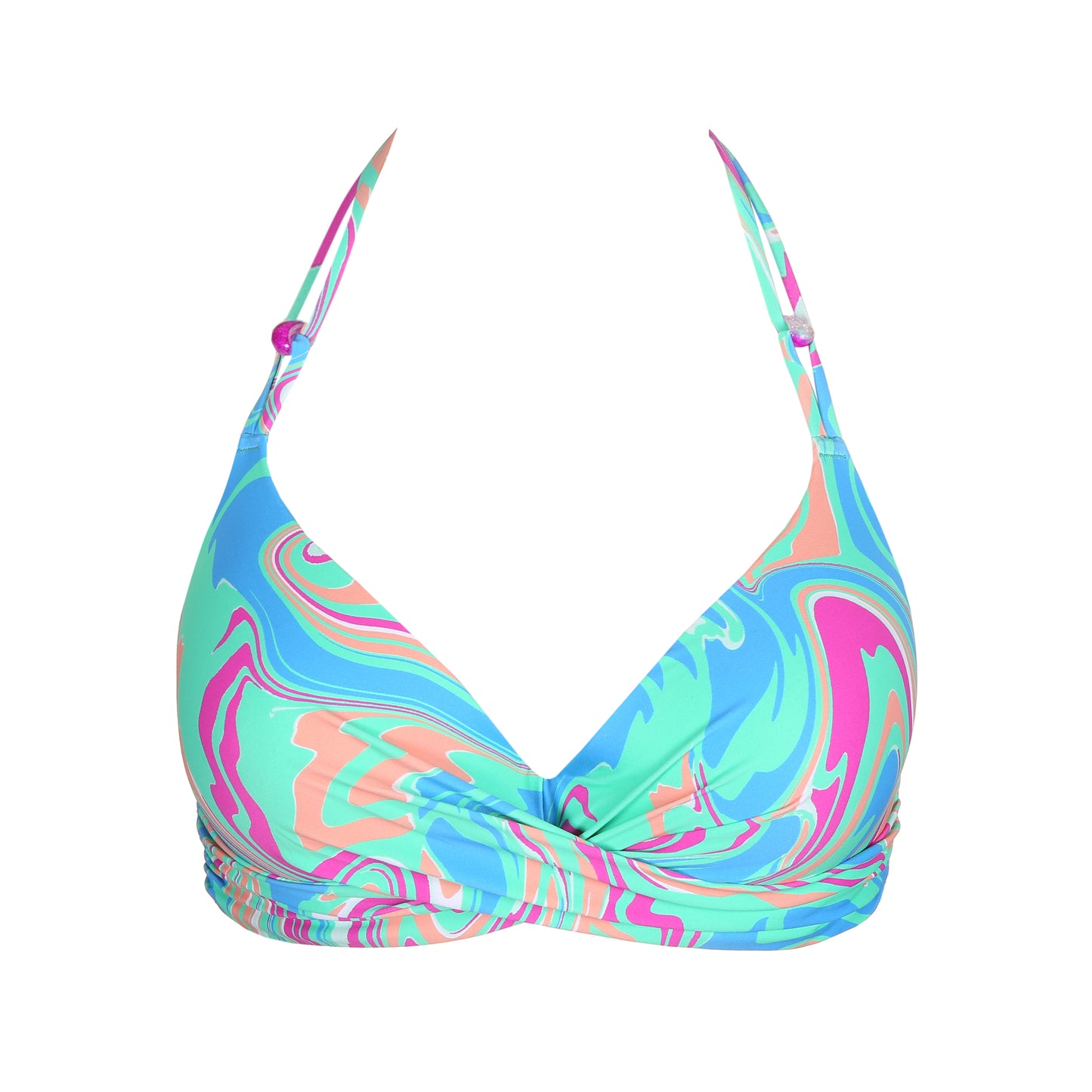 Marie Jo Swim Arubani voorgevormde plunge bikinitop Ocean Swirl