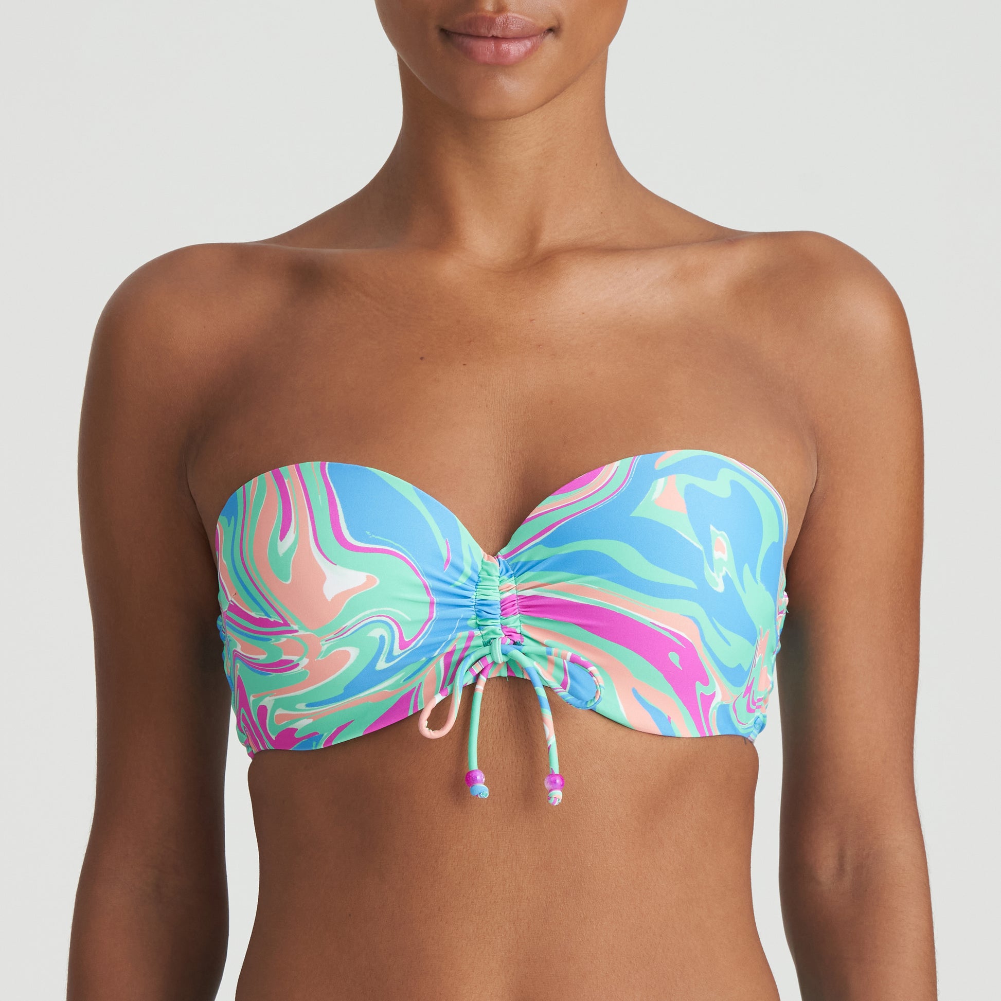 Marie Jo Swim Arubani voorgevormde bikini strapless Ocean Swirl