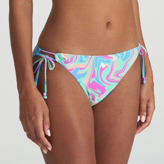 Marie Jo Swim Arubani bikini heupslip met koordjes Ocean Swirl