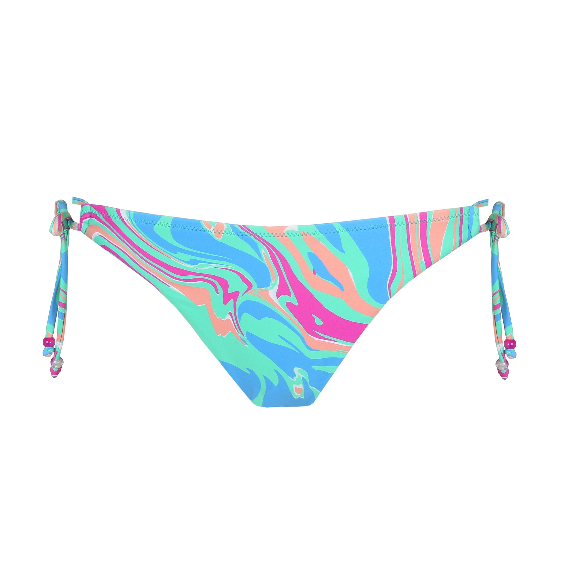 Marie Jo Swim Arubani bikini heupslip met koordjes Ocean Swirl