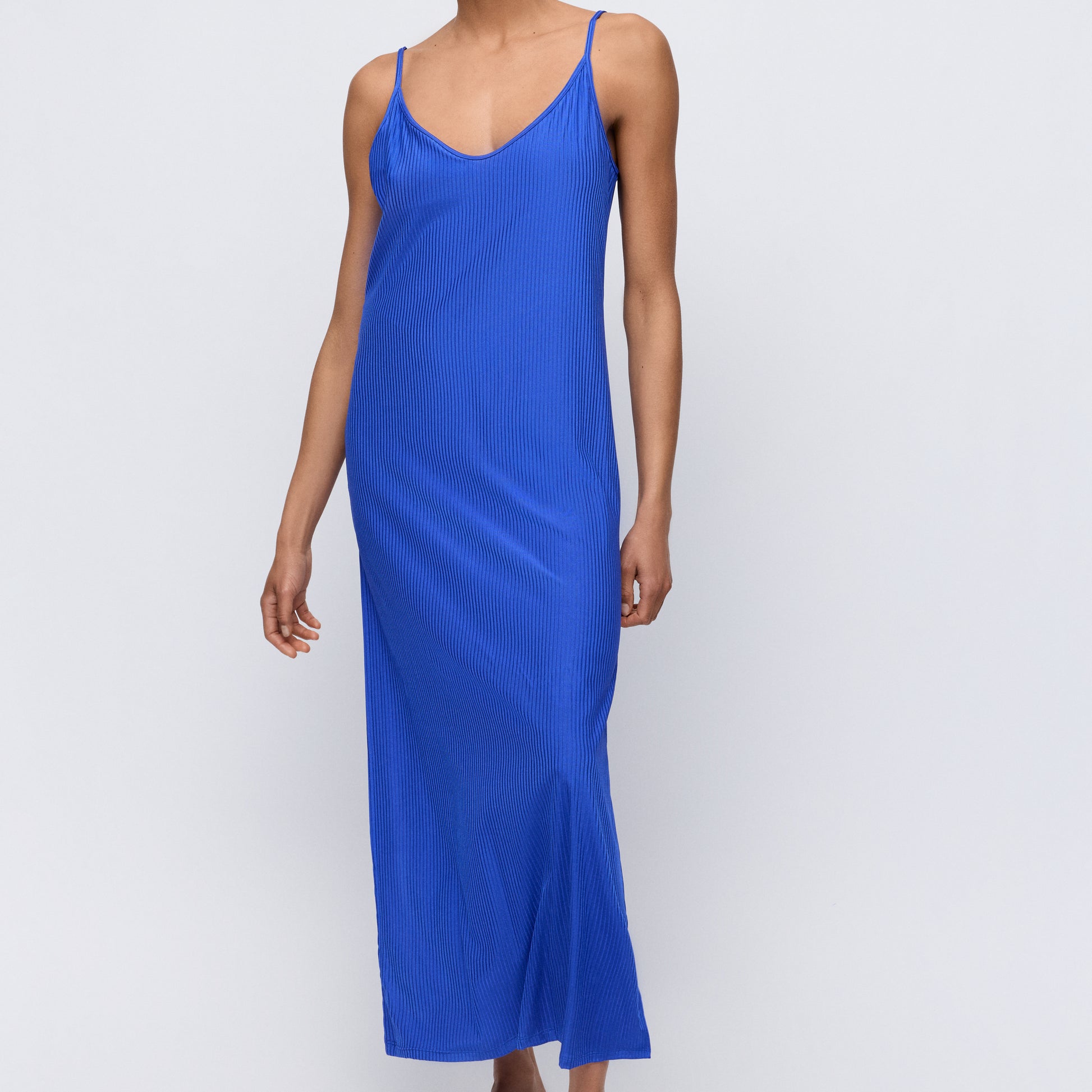 Marie Jo Swim Emly badmode lange jurk Electric Blue