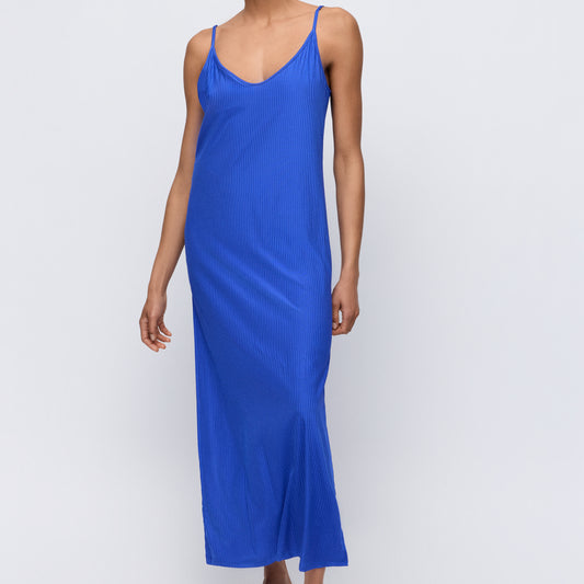 Marie Jo Swim Emly badmode lange jurk Electric Blue