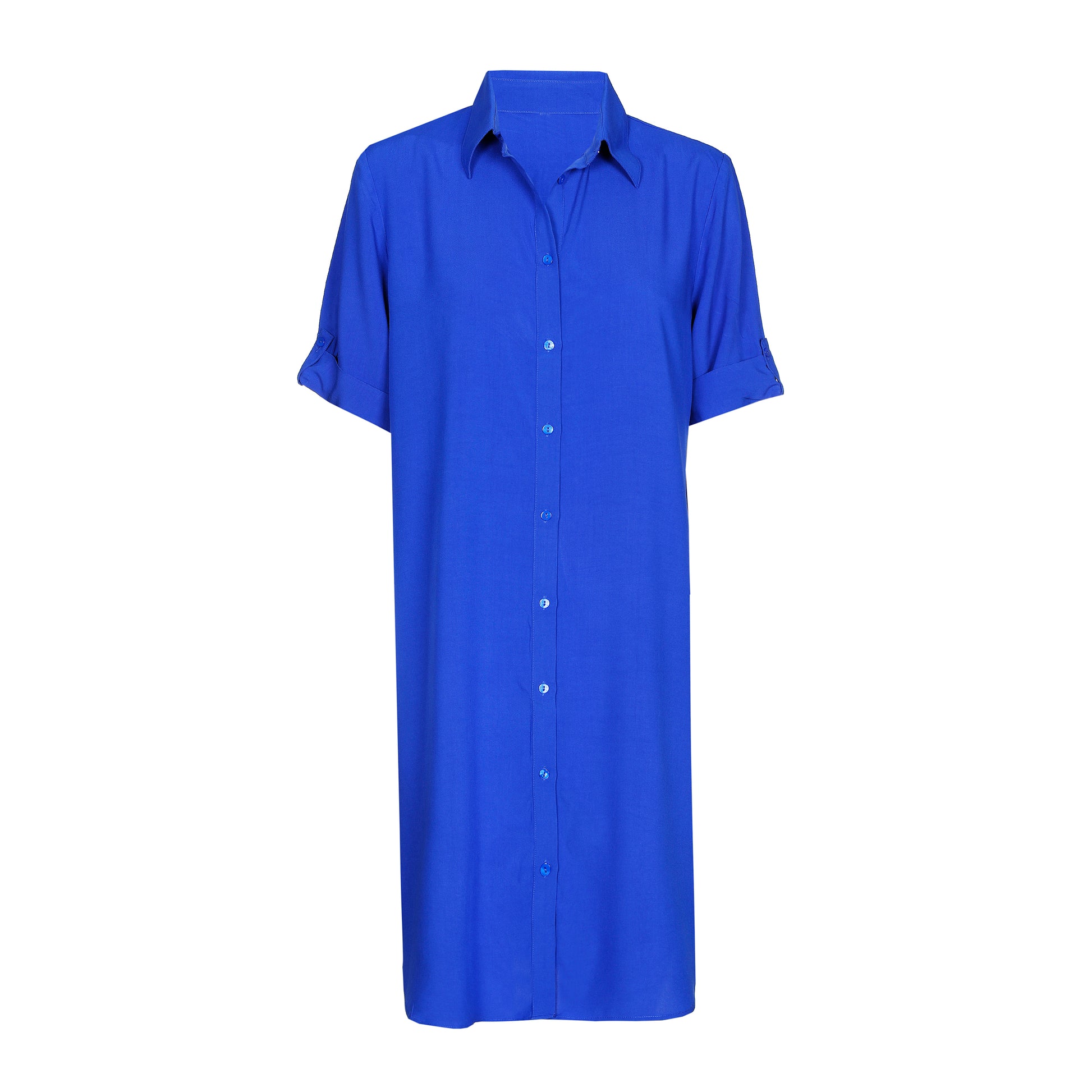 Marie Jo Swim Emly badmode kort jurkje Electric Blue