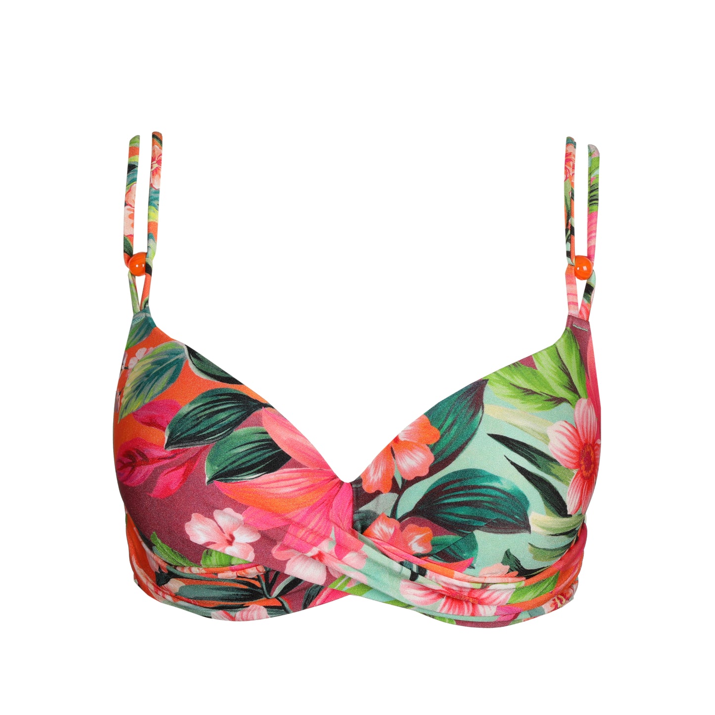 Marie Jo Swim Norma jeanne voorgevormde plunge bikinitop Tropical Sunset