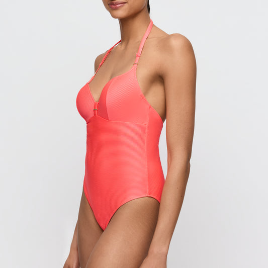 Marie Jo Swim Cassie voorgevormd badpak hartvorm Neon Fiesta